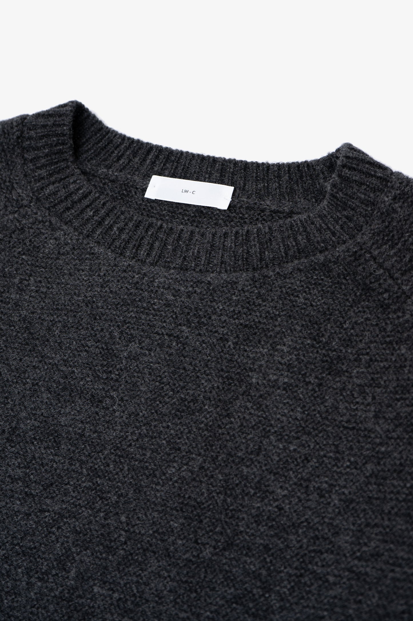 RAGLAN LINK SWEATER - CHARCOAL