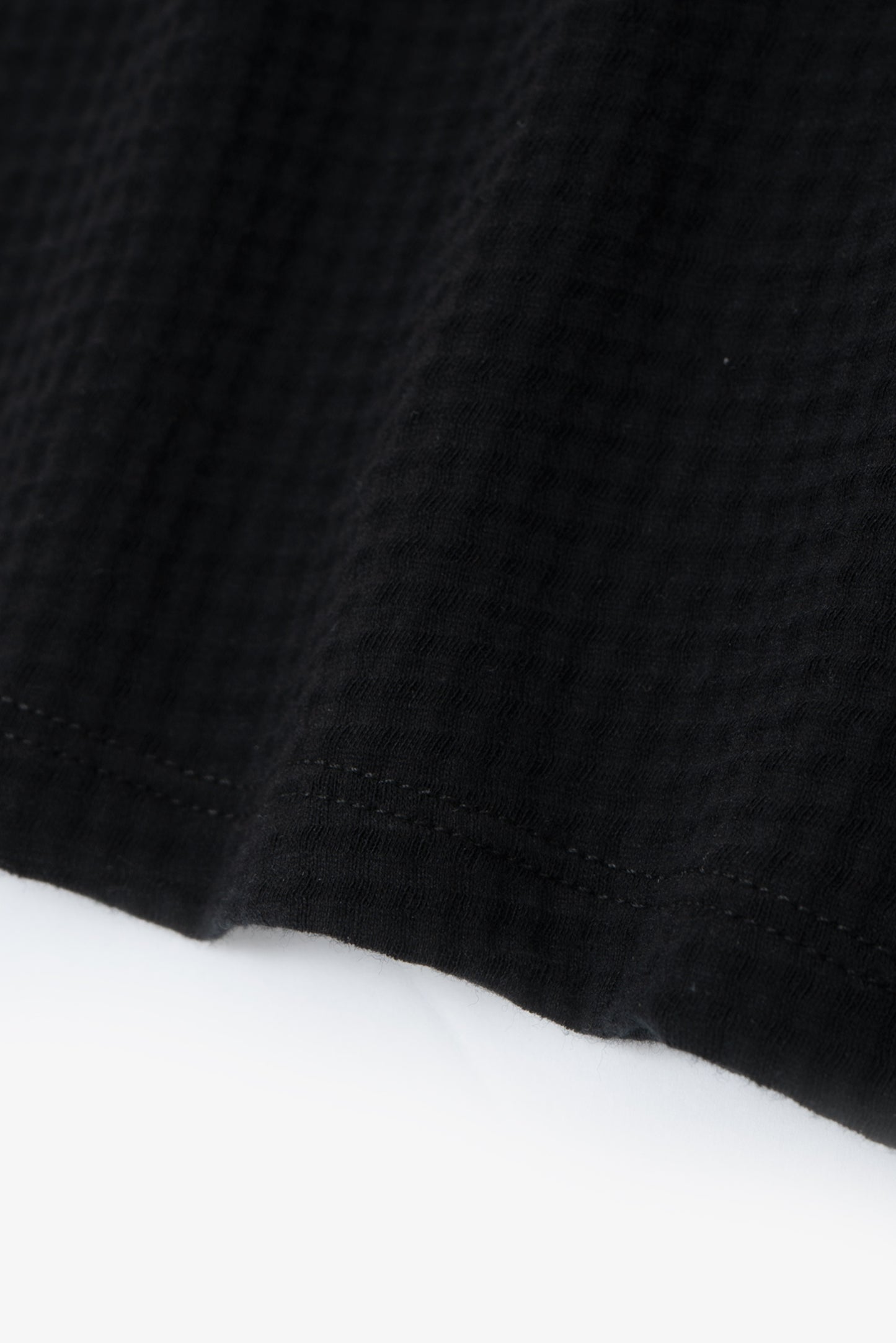 SHEER GAUZE SLEEVELESS T-SHIRT - BLACK