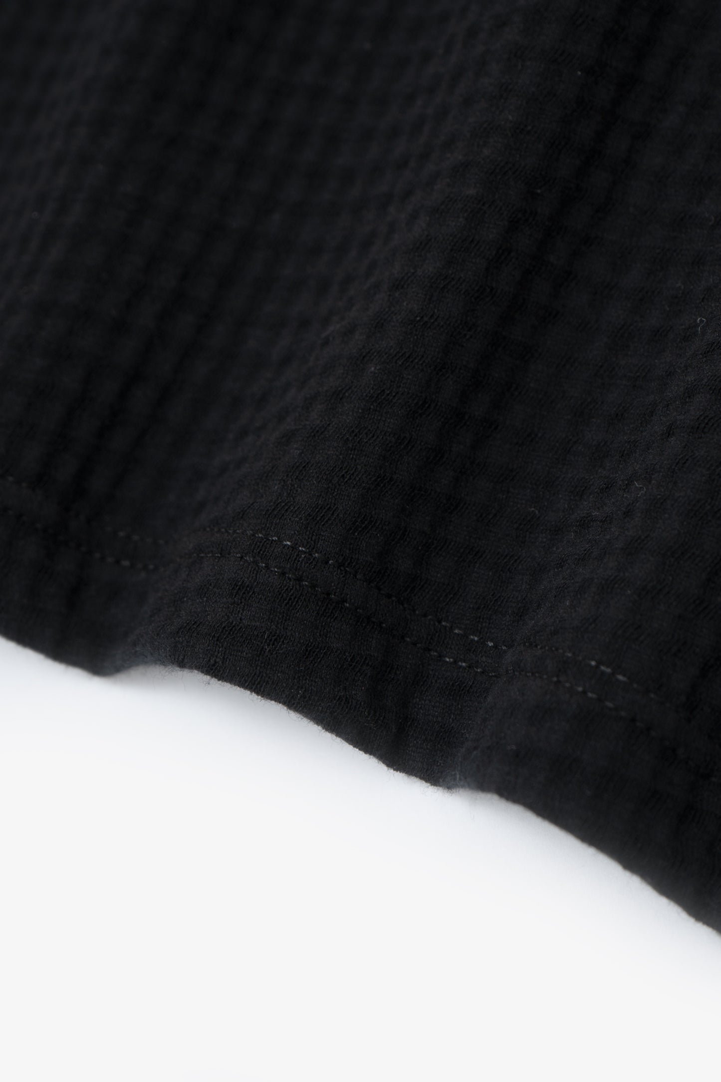 SHEER GAUZE T-SHIRT - BLACK