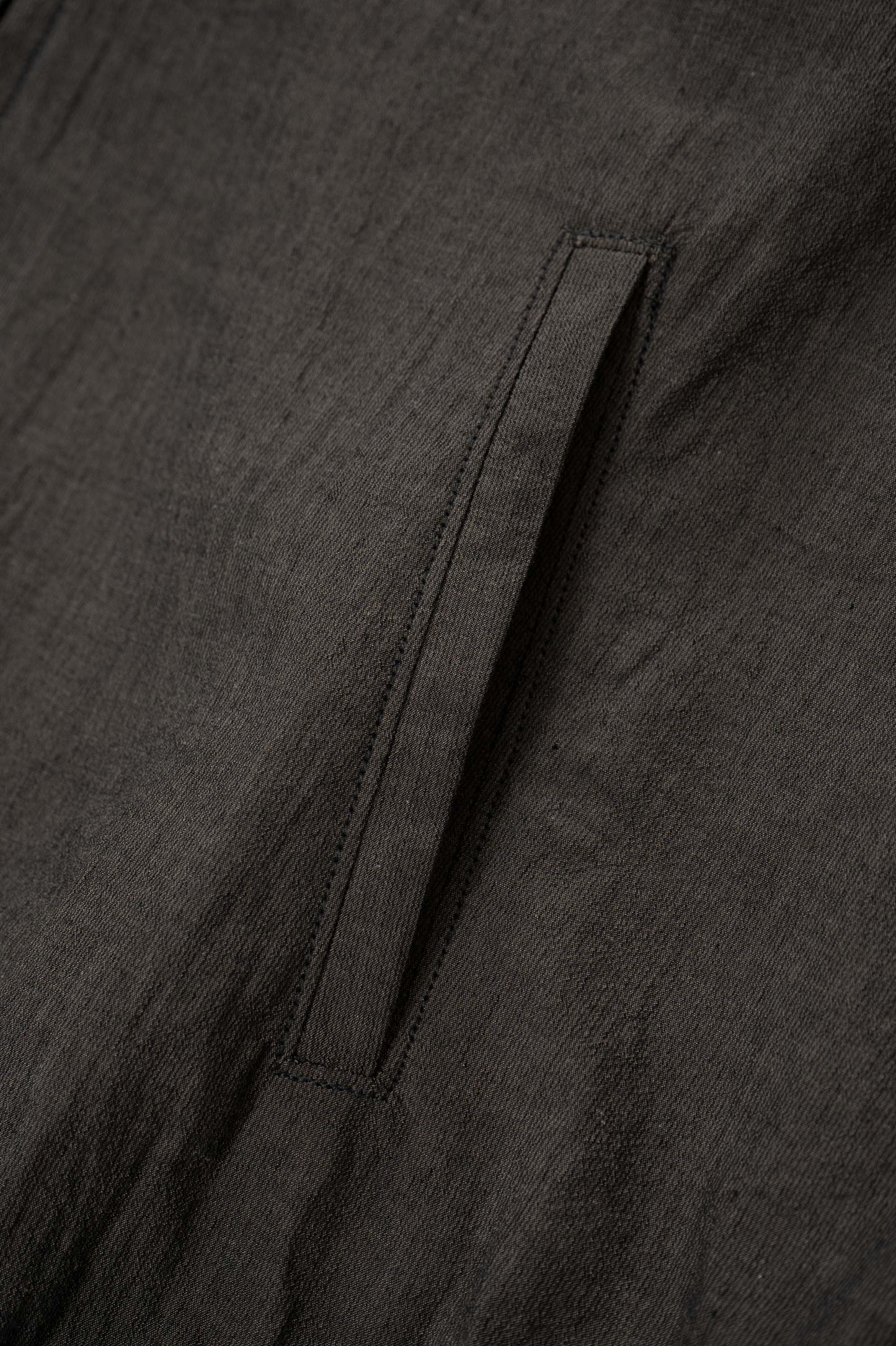 TUMBLED POPLIN FULL ZIP - BROWN PEARL