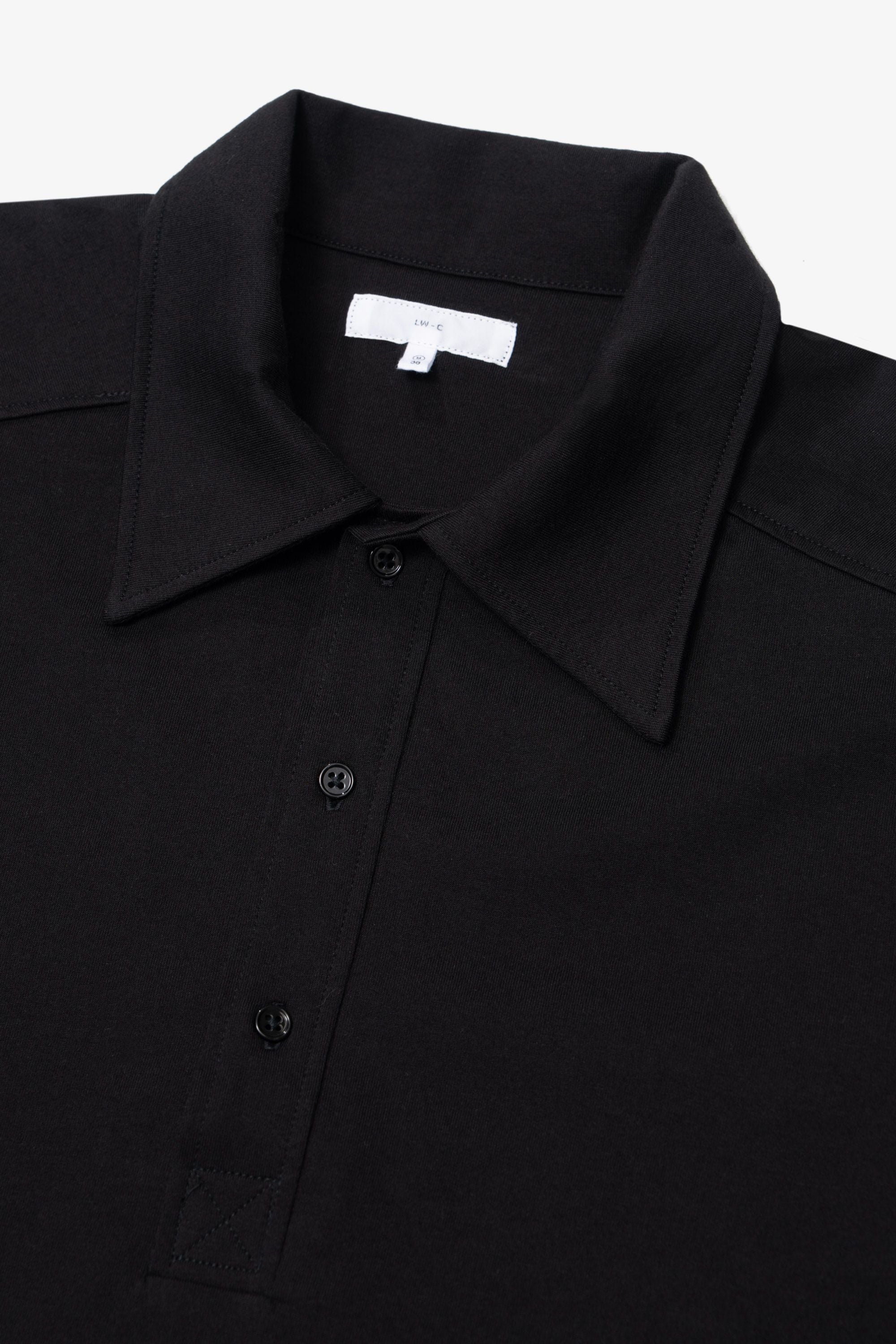 L/S WALTER POLO - BLACK