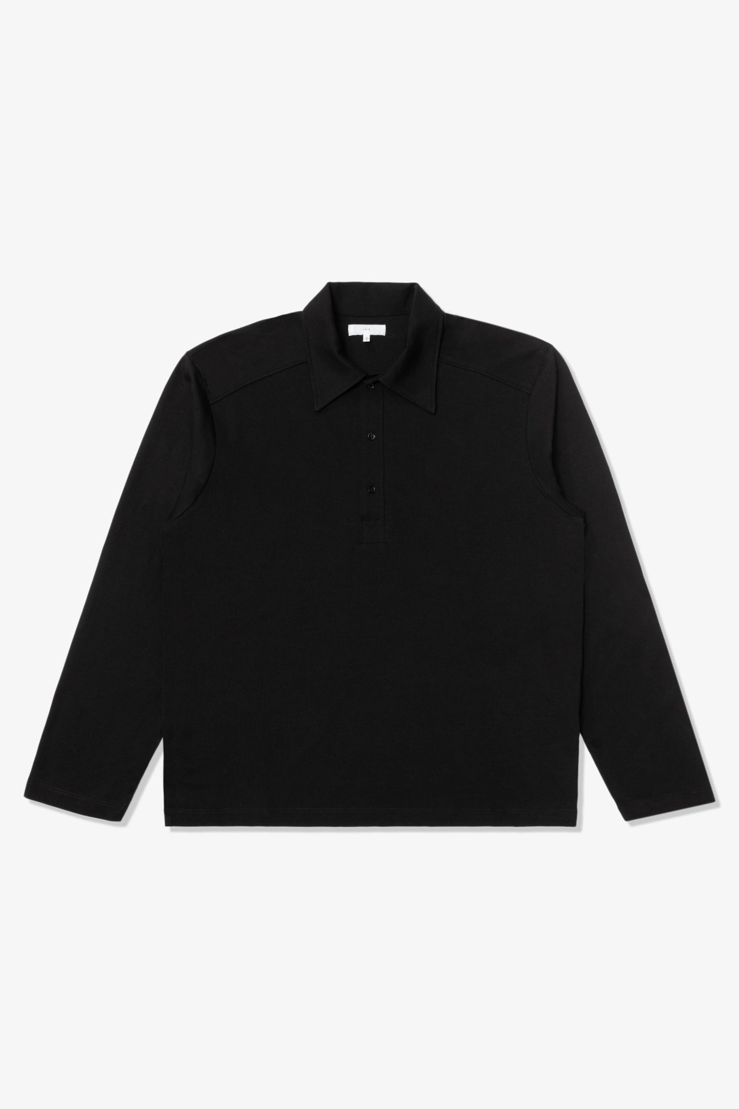 L/S WALTER POLO - BLACK