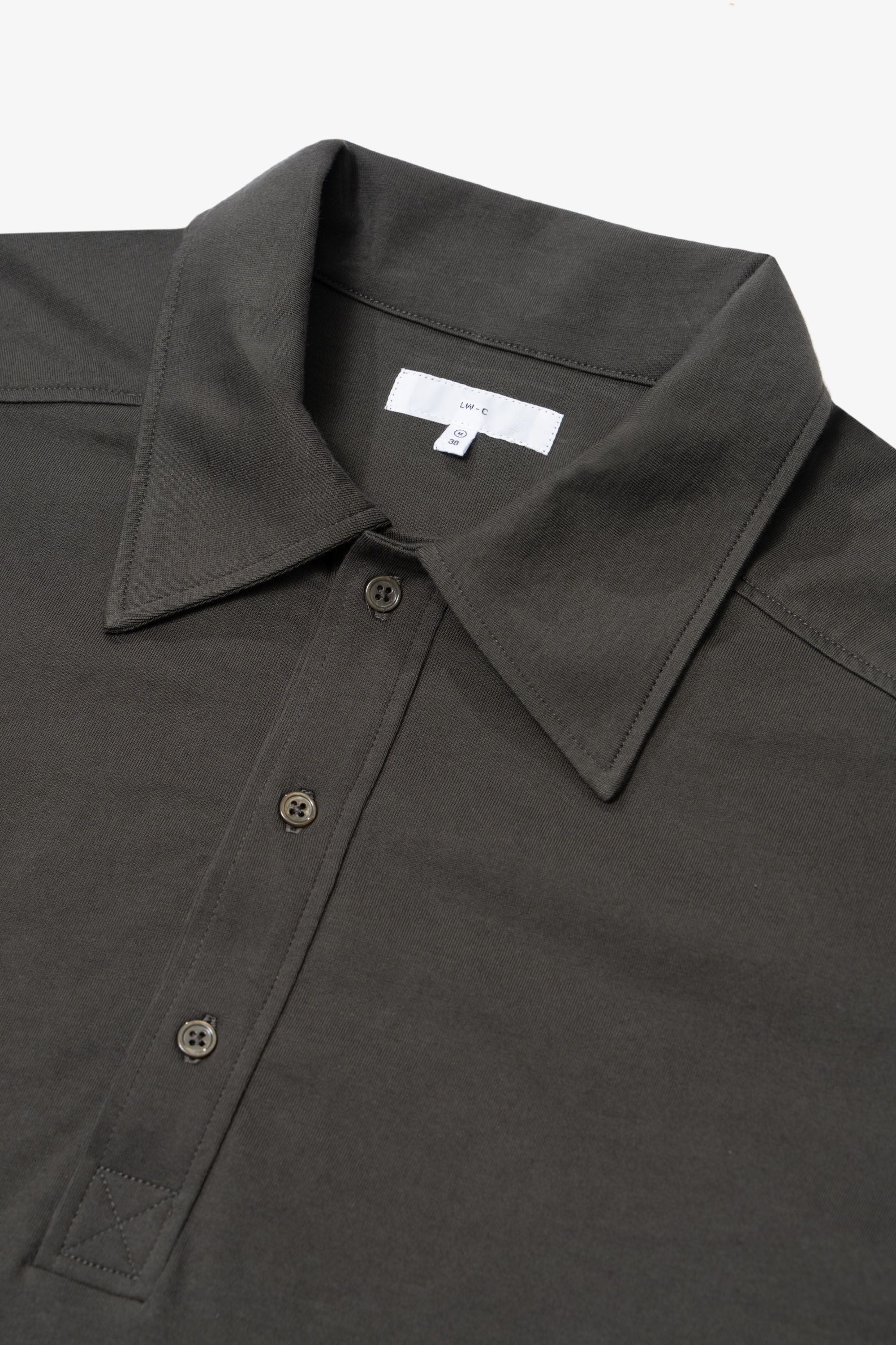 L/S WALTER POLO - GRANITE