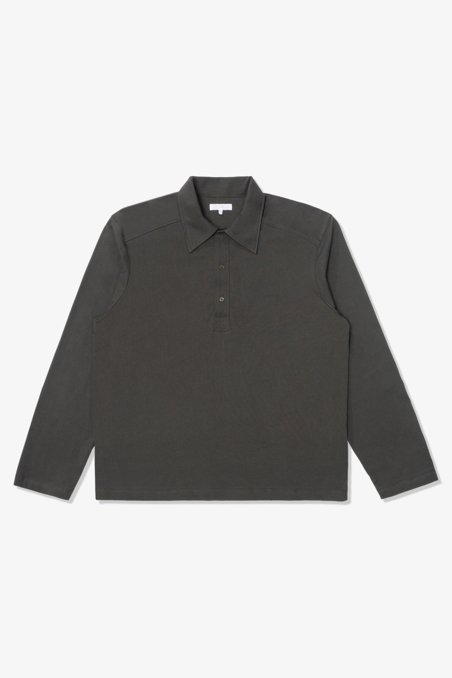 L/S WALTER POLO - GRANITE