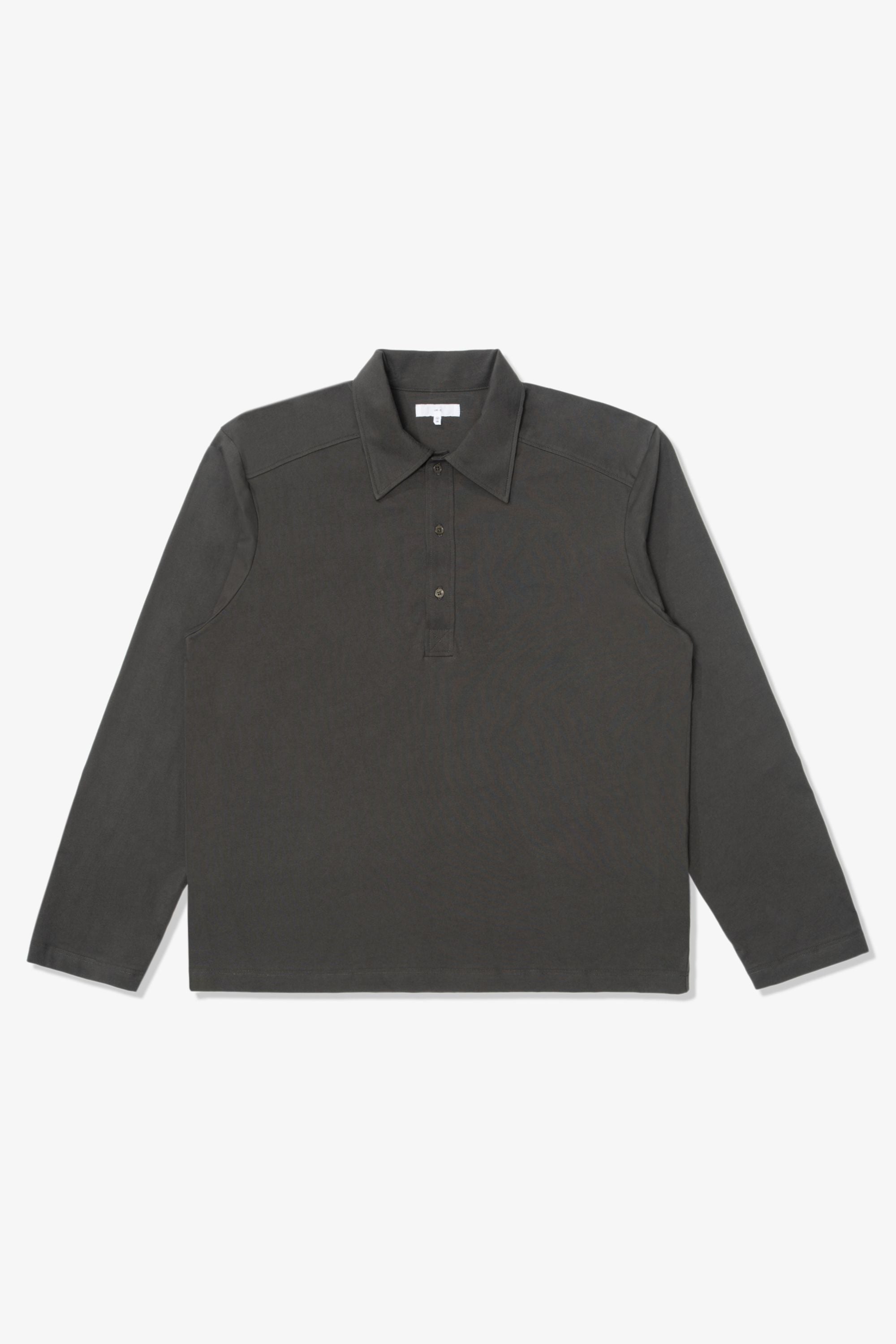 L/S WALTER POLO - GRANITE