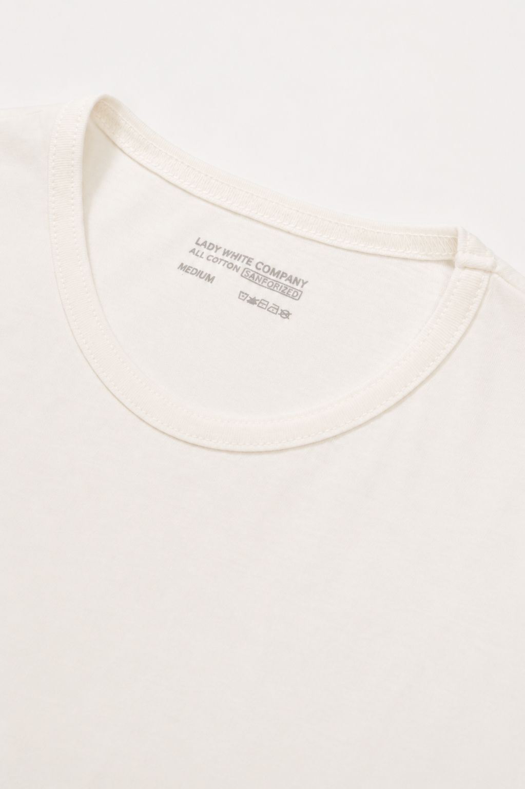 BINDED DRY-LITE T-SHIRT - WHITE