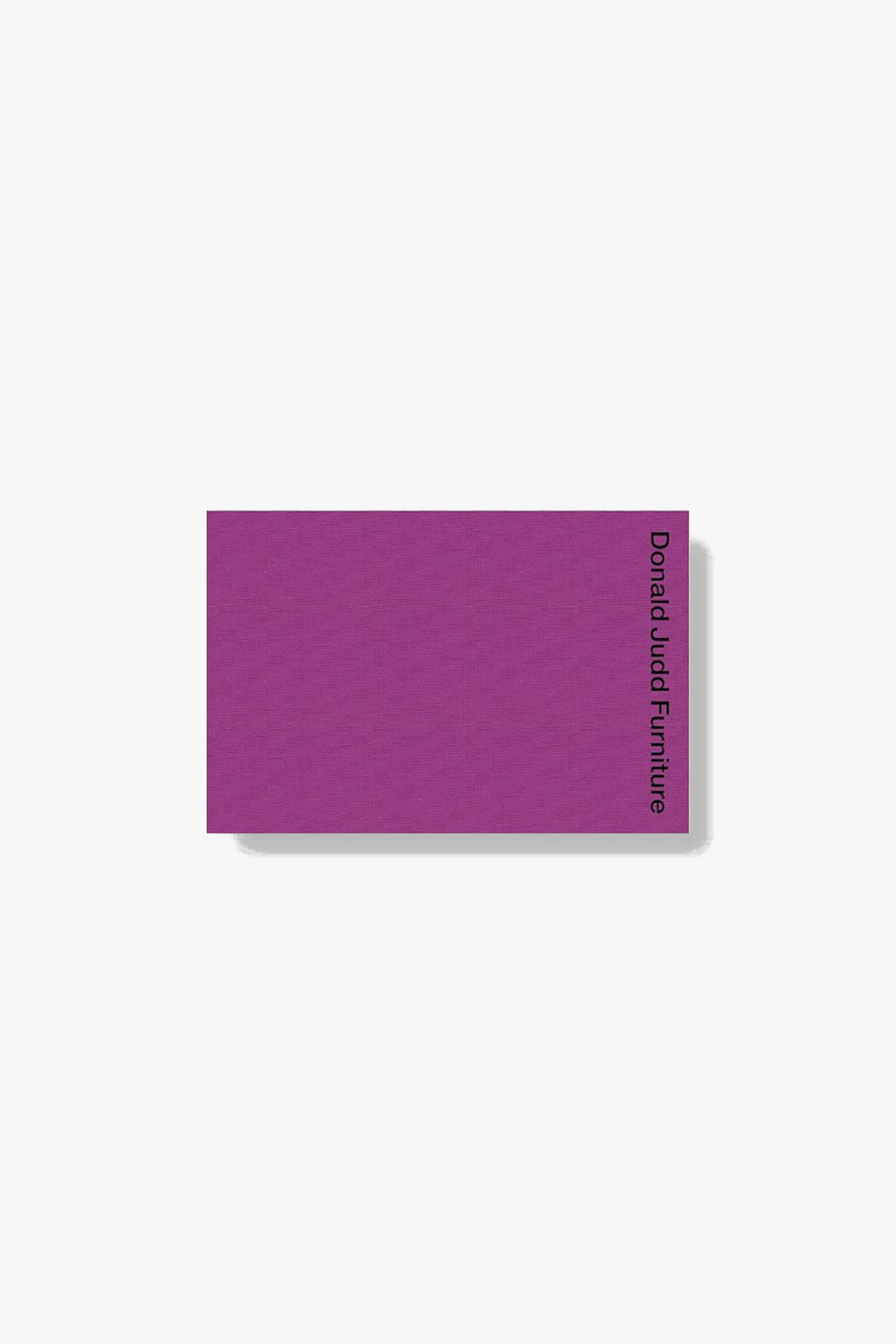 Cover of “Donald Judd: Furniture”