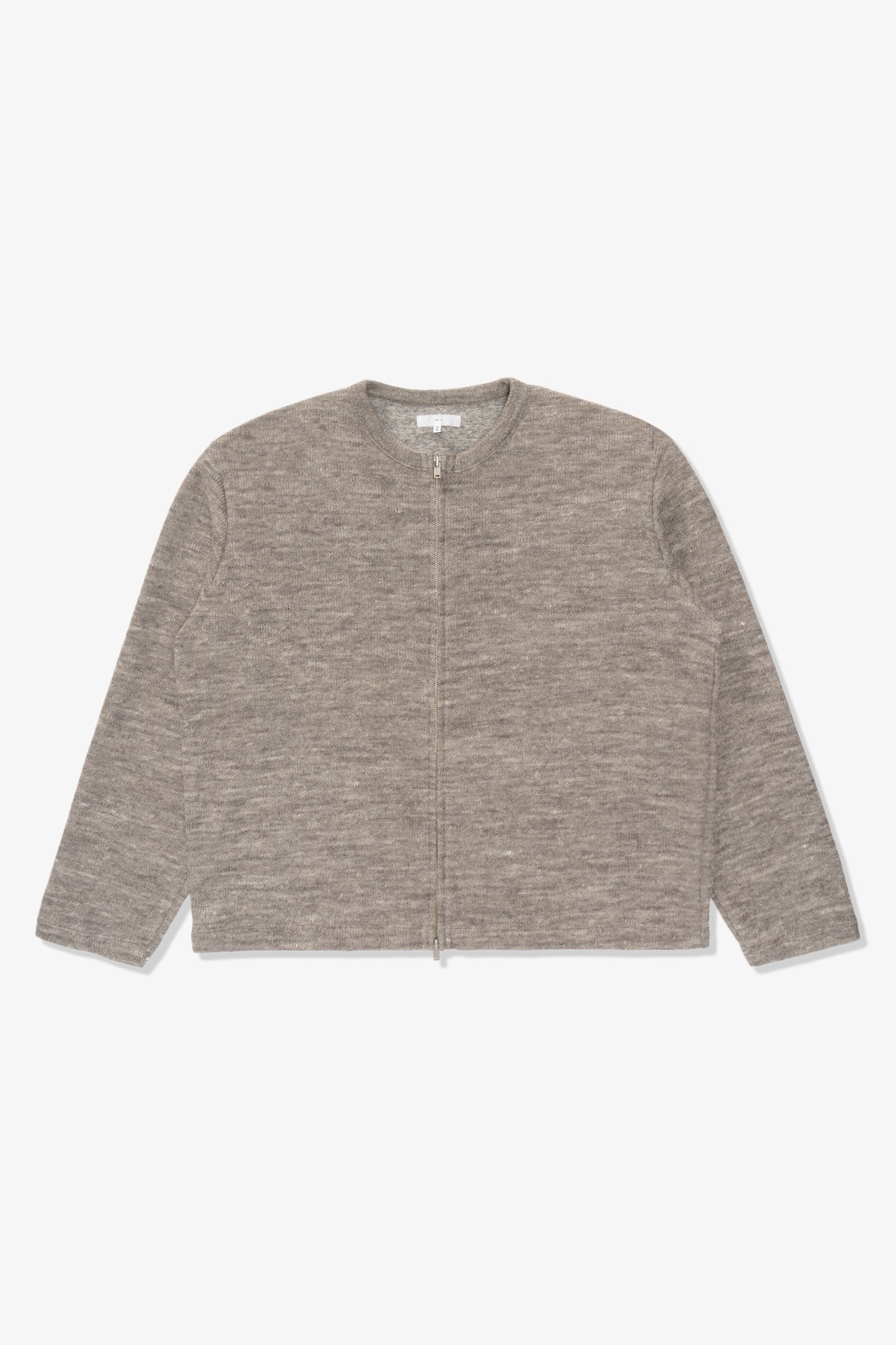 ZIP CREWNECK - GREY MELANGE