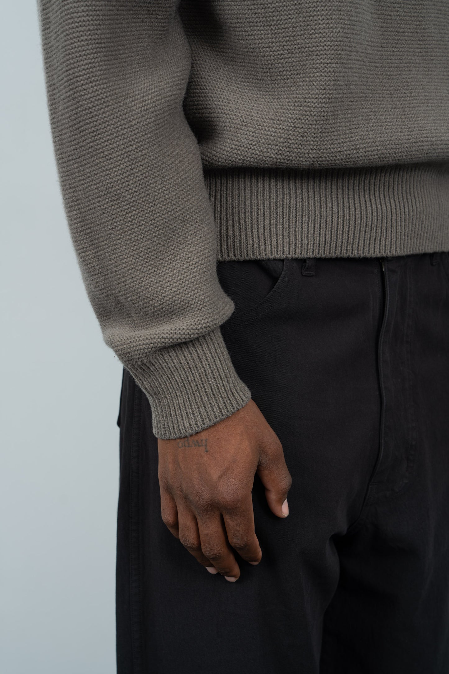 RAGLAN LINK SWEATER - CLAY