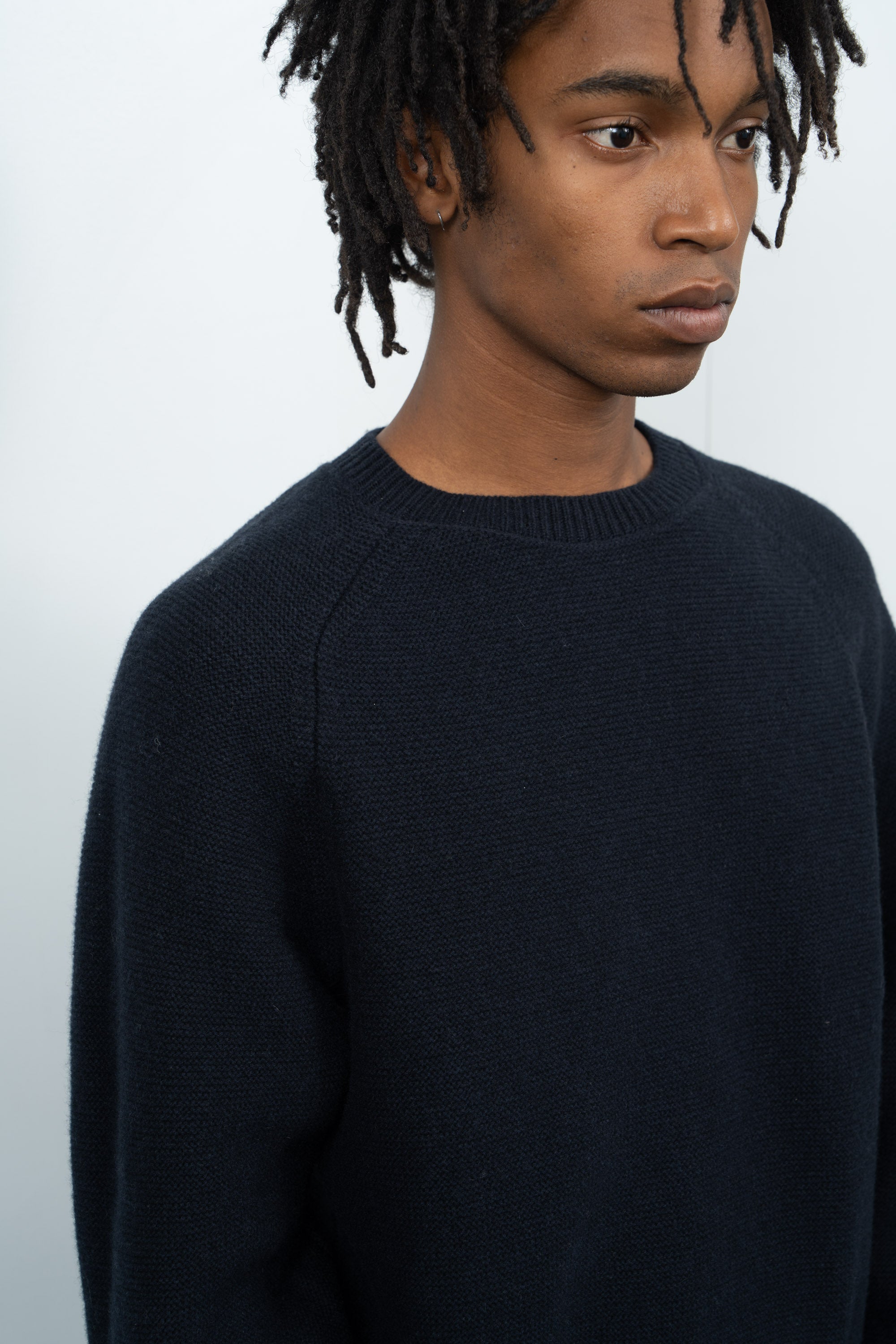 RAGLAN LINK SWEATER - DEEP NAVY