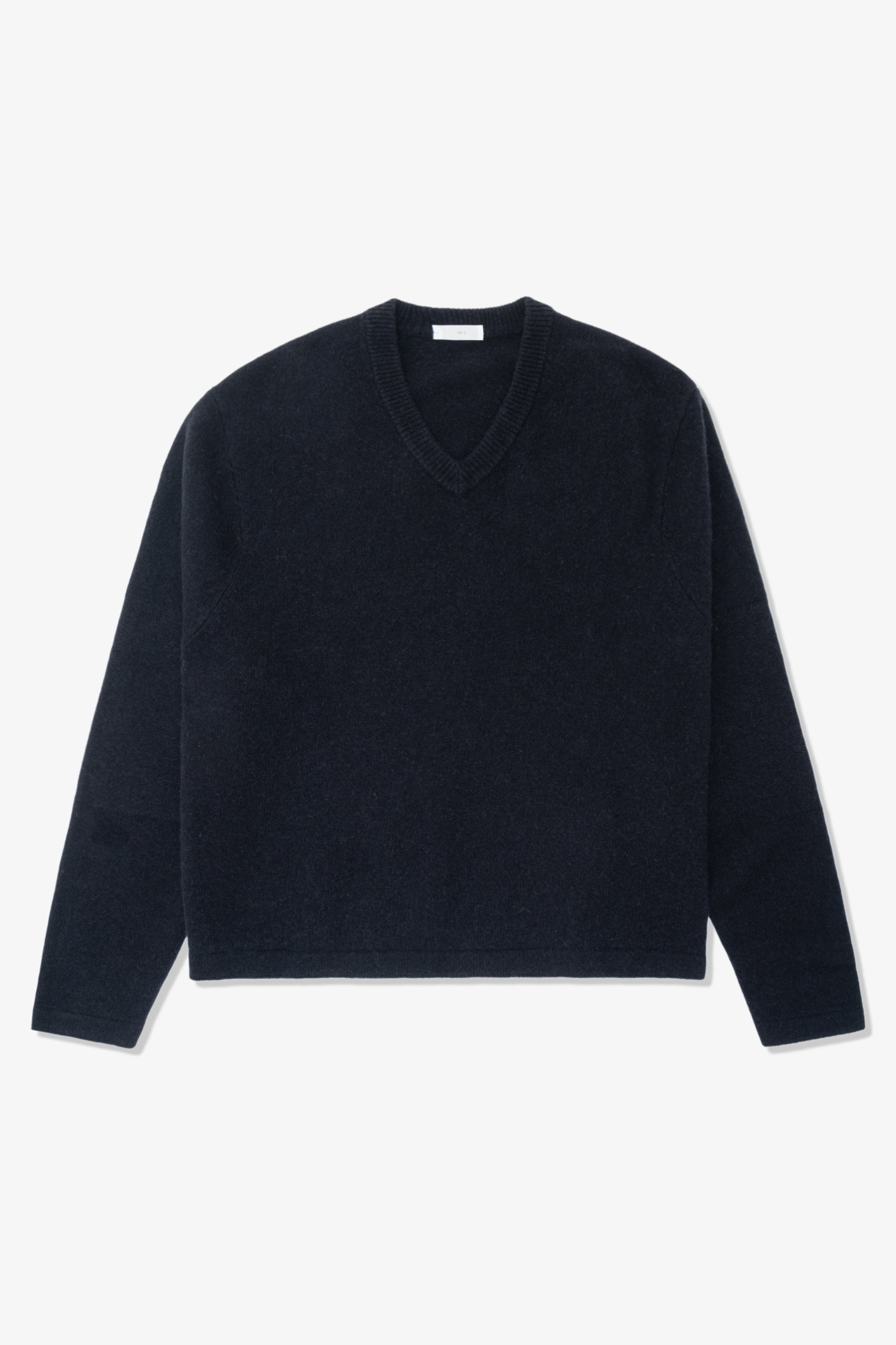 WOOL V-NECK SWEATER - DEEP NAVY