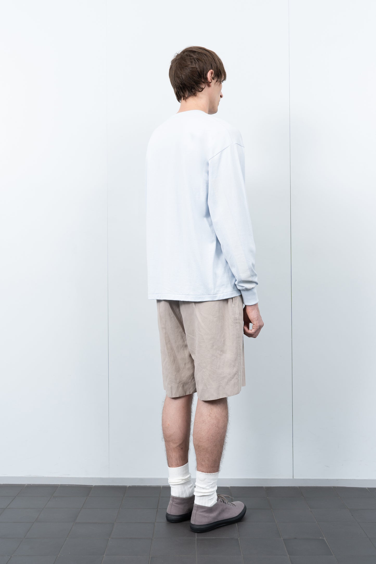 LW - C x KAPTAIN SUNSHINE L/S STRIPE T-SHIRT - BABY BLUE