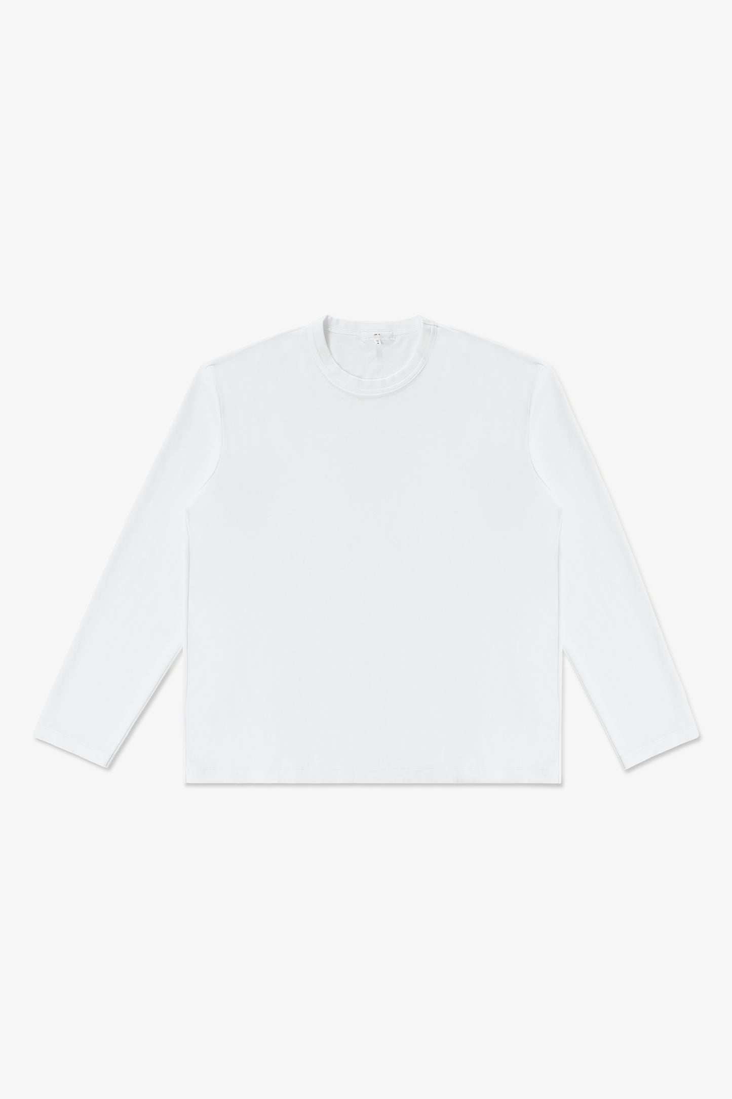 PIMA LOCK L/S T-SHIRT - WHITE