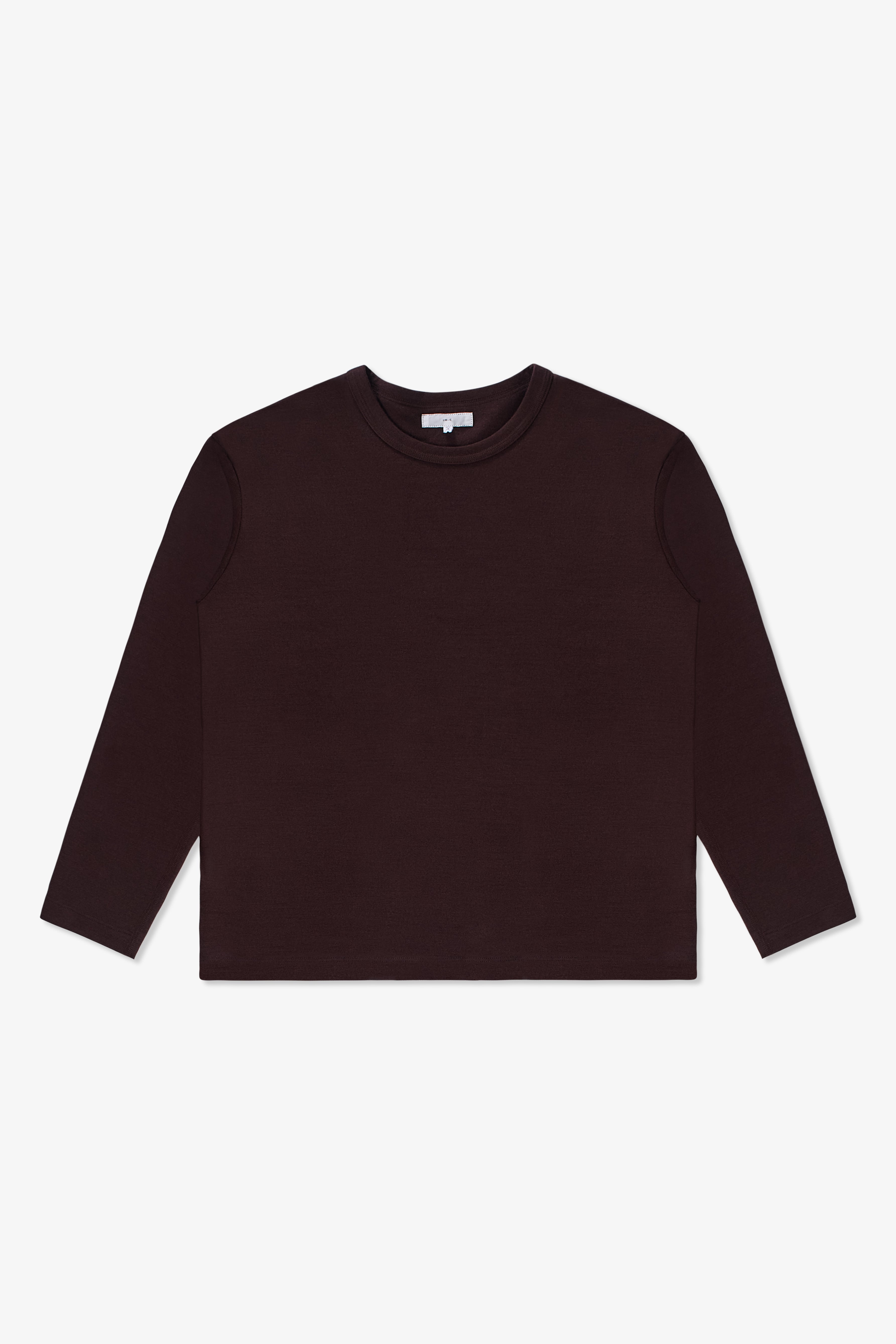 L/S WOOL CARLEN T-SHIRT - BROWN