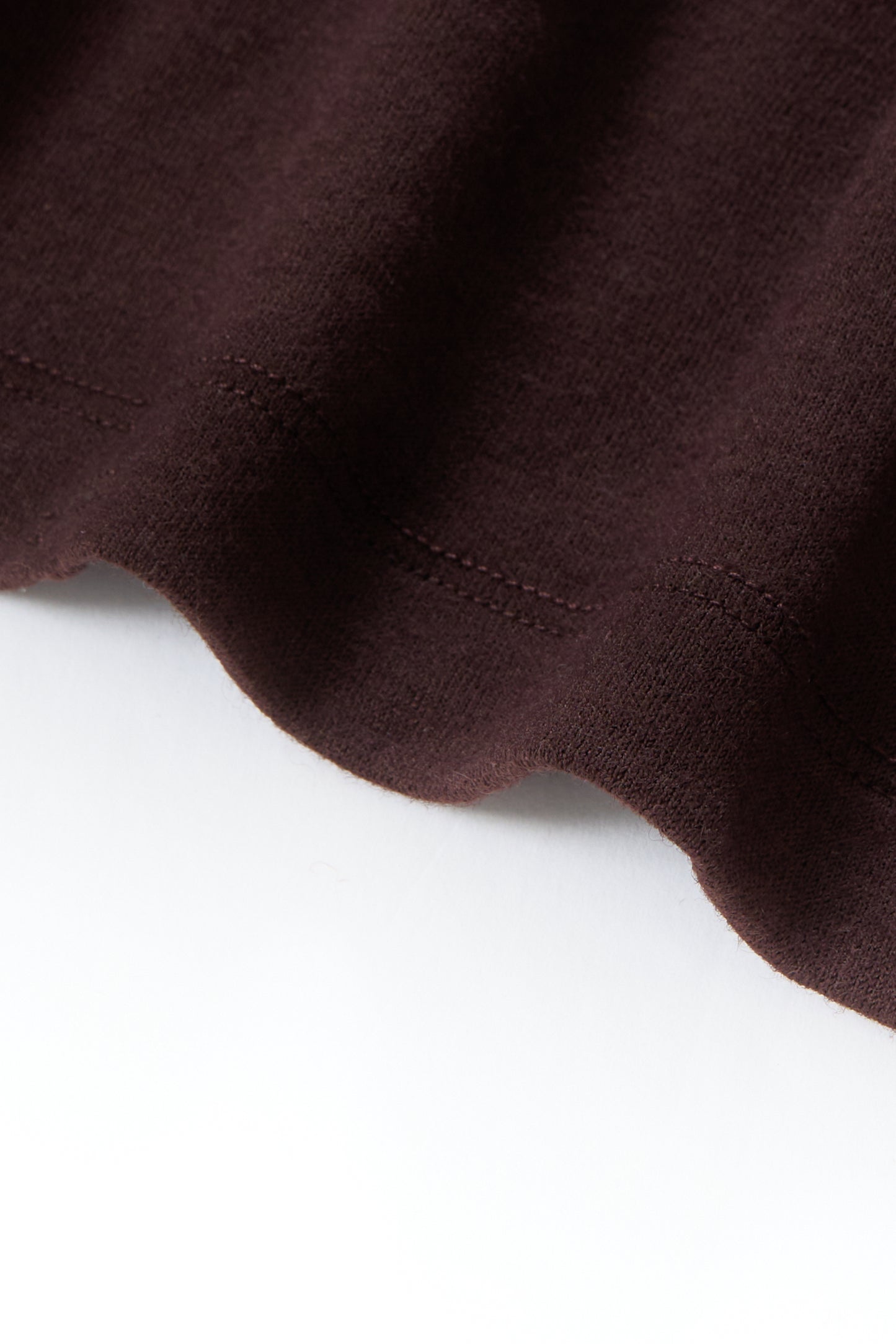 L/S WOOL CARLEN T-SHIRT - BROWN