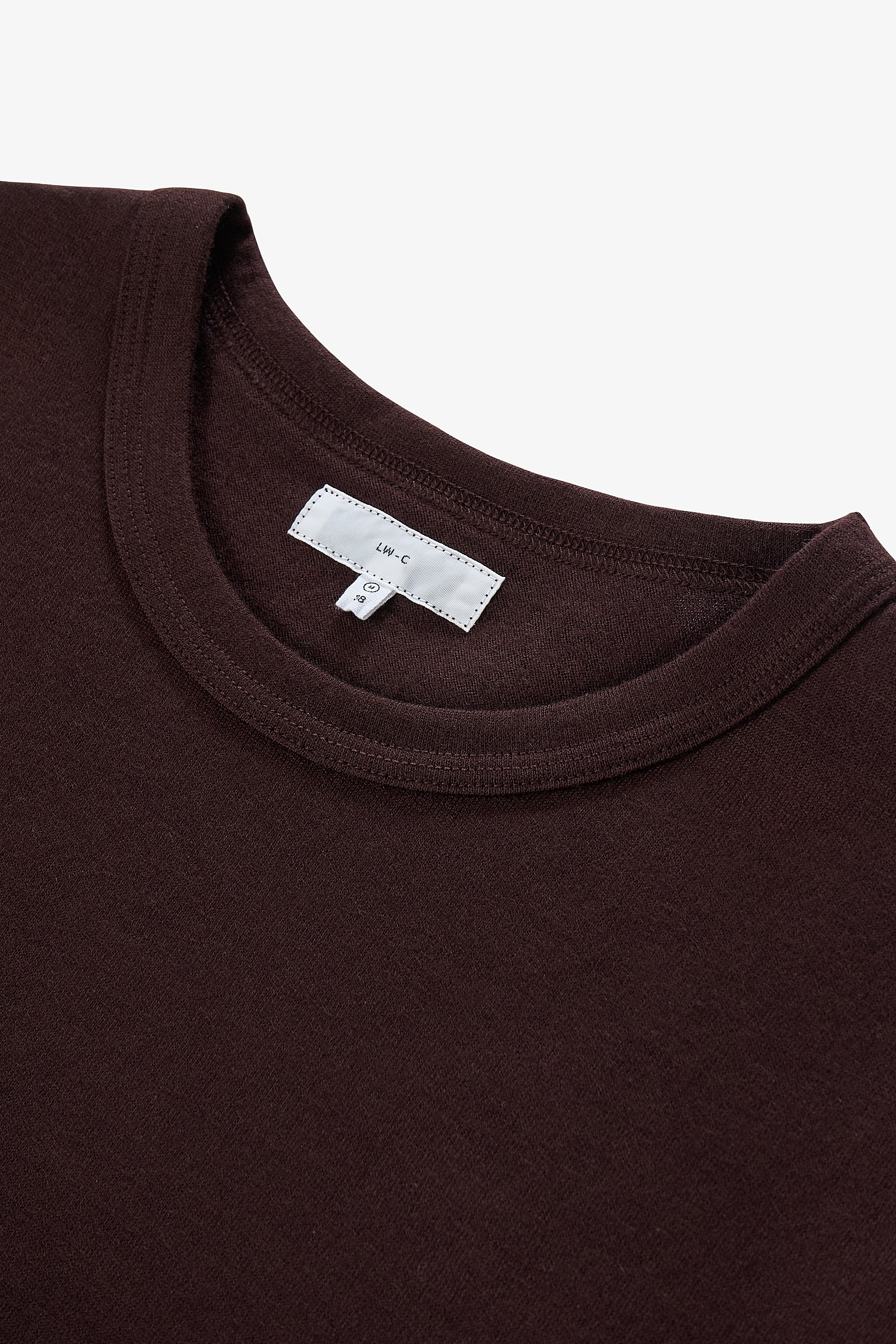 L/S WOOL CARLEN T-SHIRT - BROWN