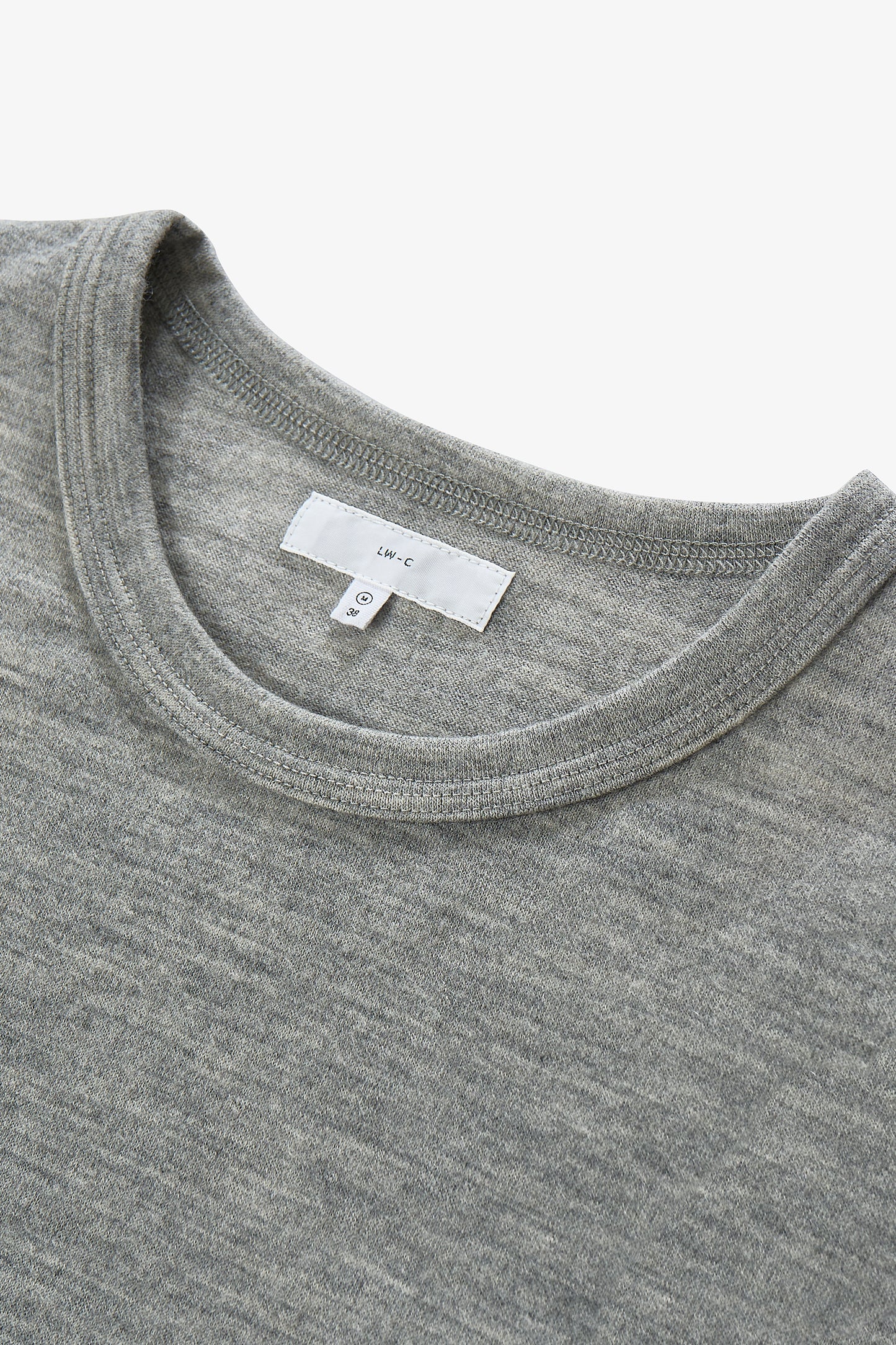 L/S WOOL CARLEN T-SHIRT - HEATHER GREY