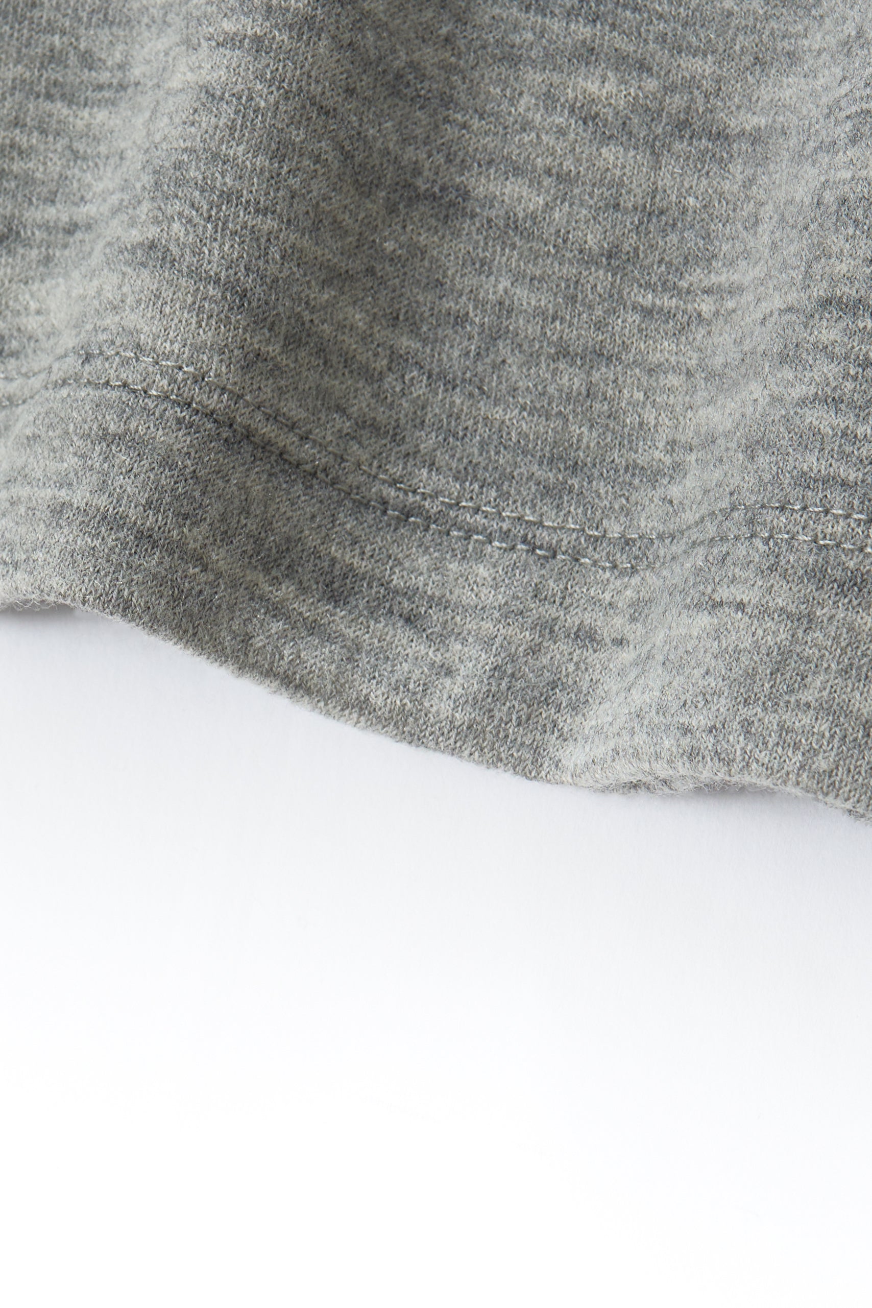 L/S WOOL CARLEN T-SHIRT - HEATHER GREY