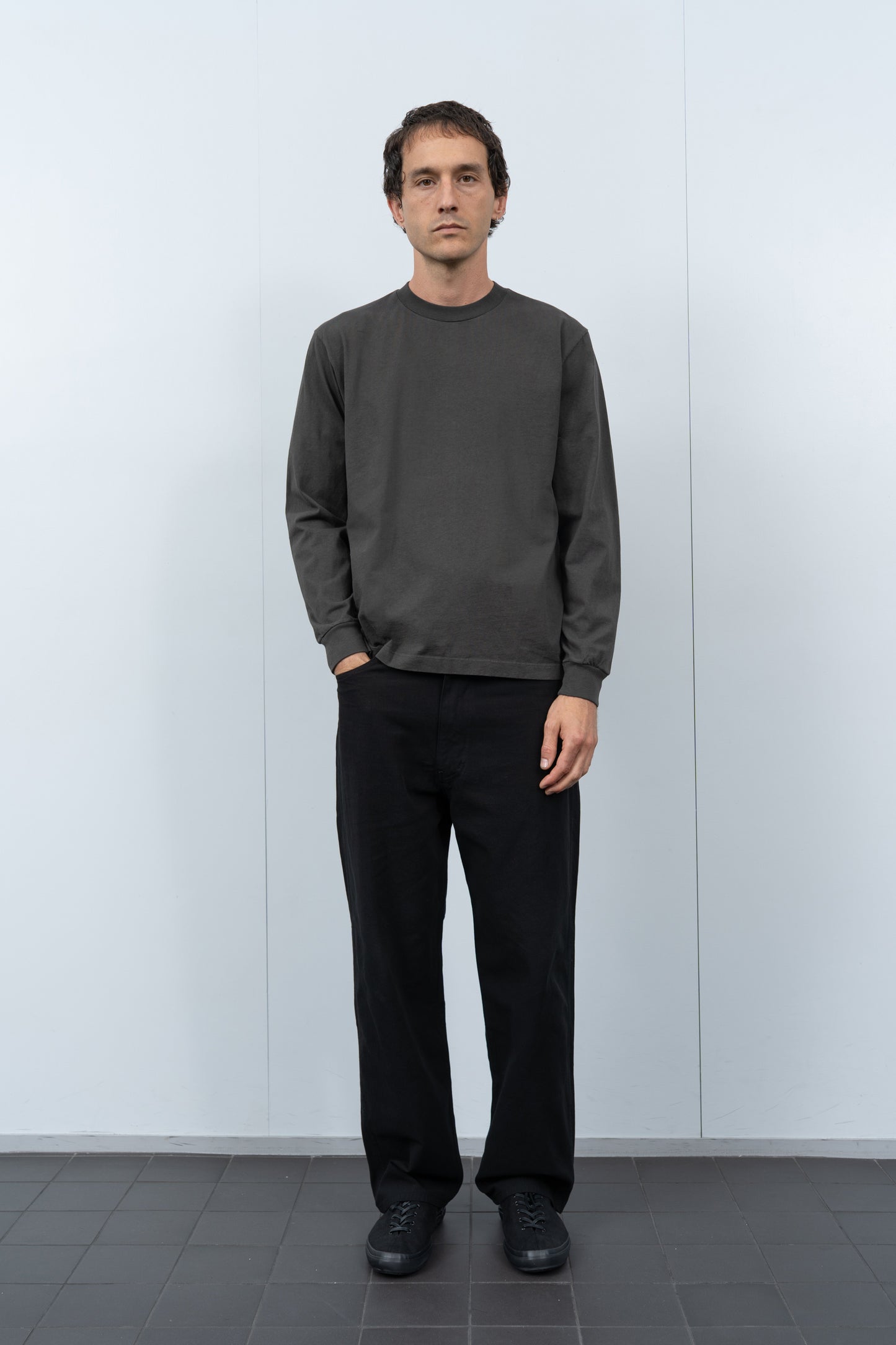 L/S MUNICIPAL T-SHIRT - GRANITE