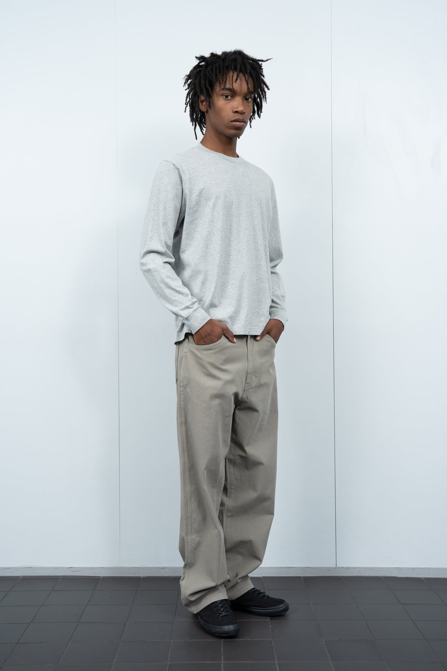 L/S MUNICIPAL T-SHIRT - HEATHER GREY