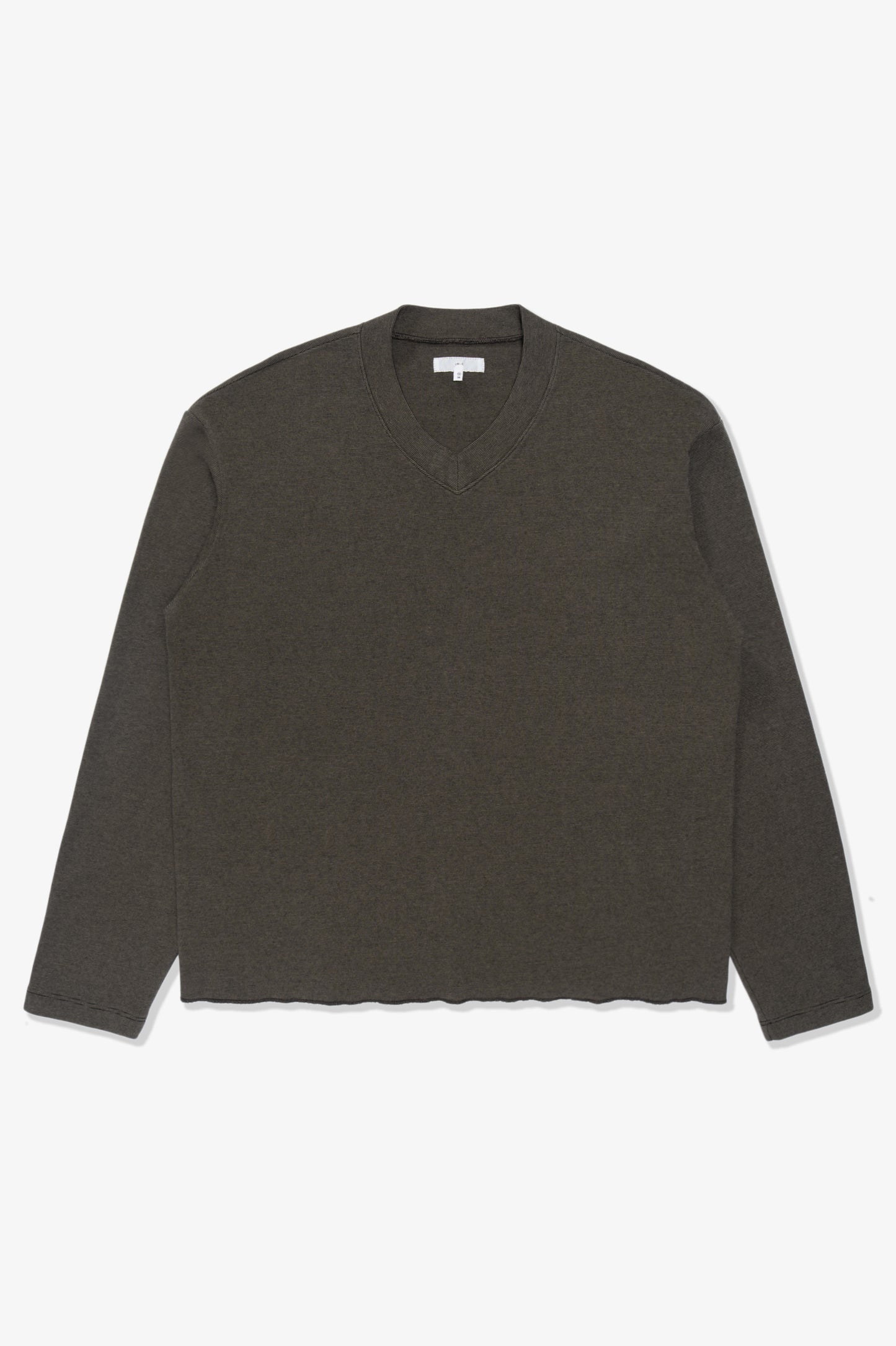 HIGH V-NECK T-SHIRT - ANVIL GREY/BLACK