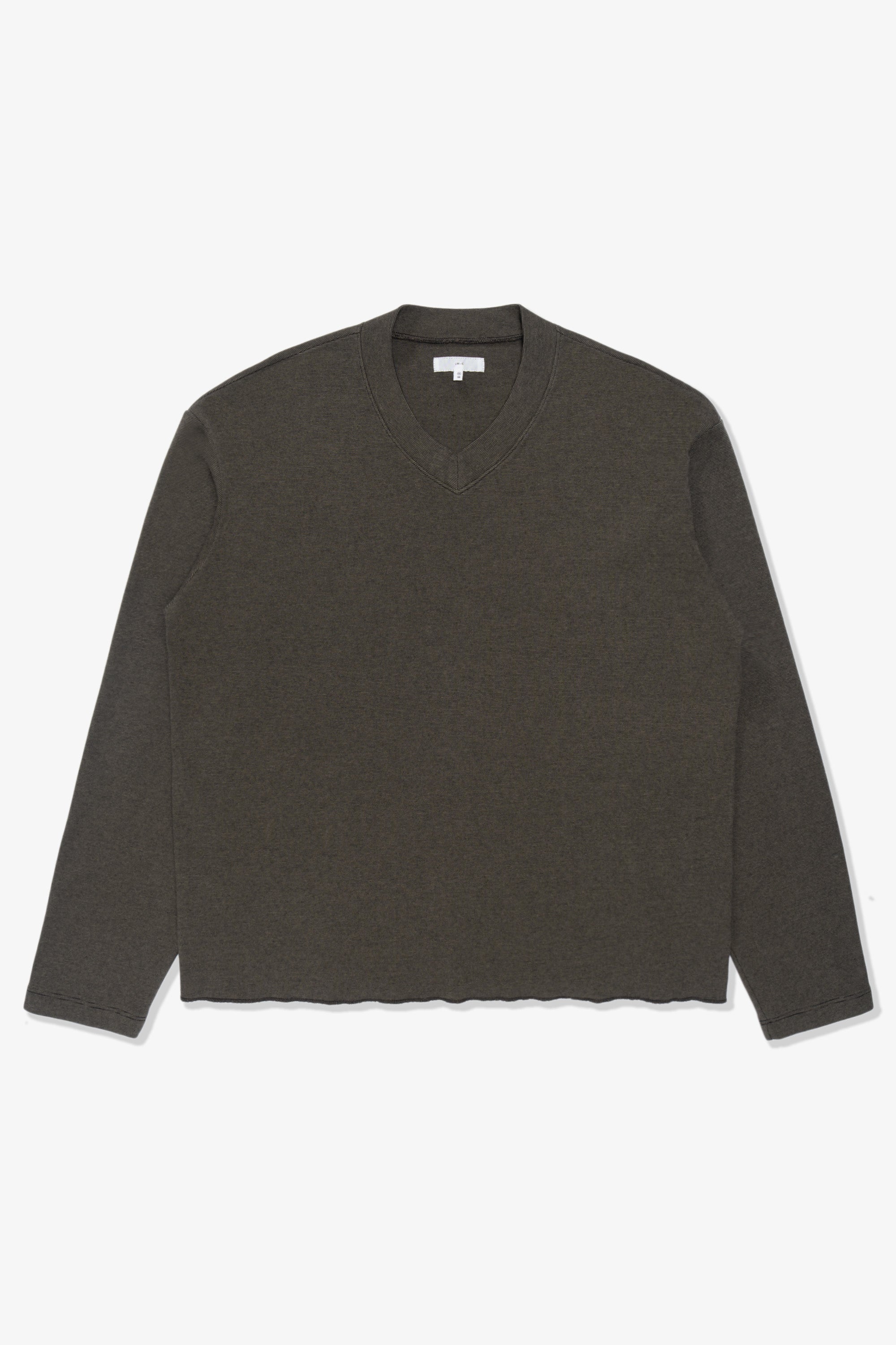 HIGH V-NECK T-SHIRT - ANVIL GREY/BLACK