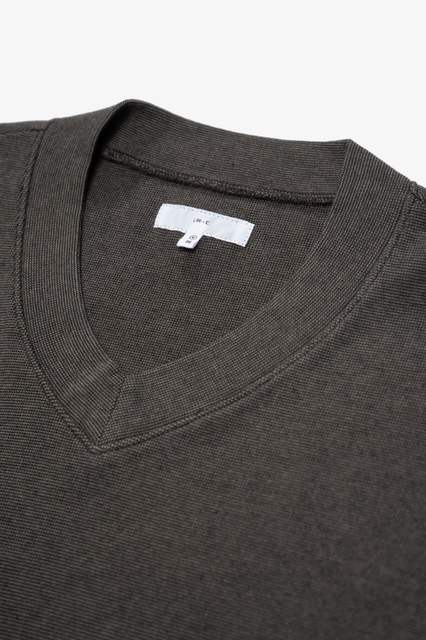 HIGH V-NECK T-SHIRT - ANVIL GREY/BLACK