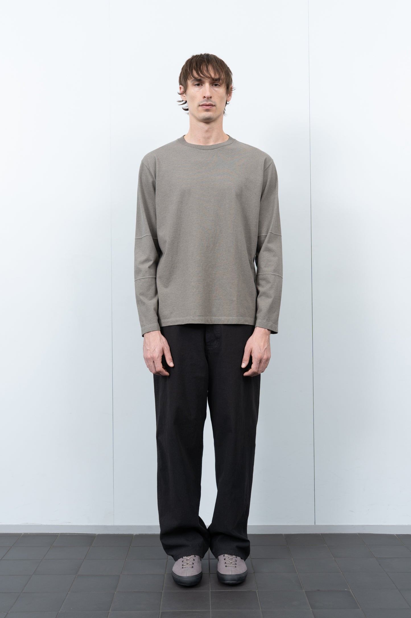 TRI-PANEL L/S T-SHIRT - ANVIL MELANGE