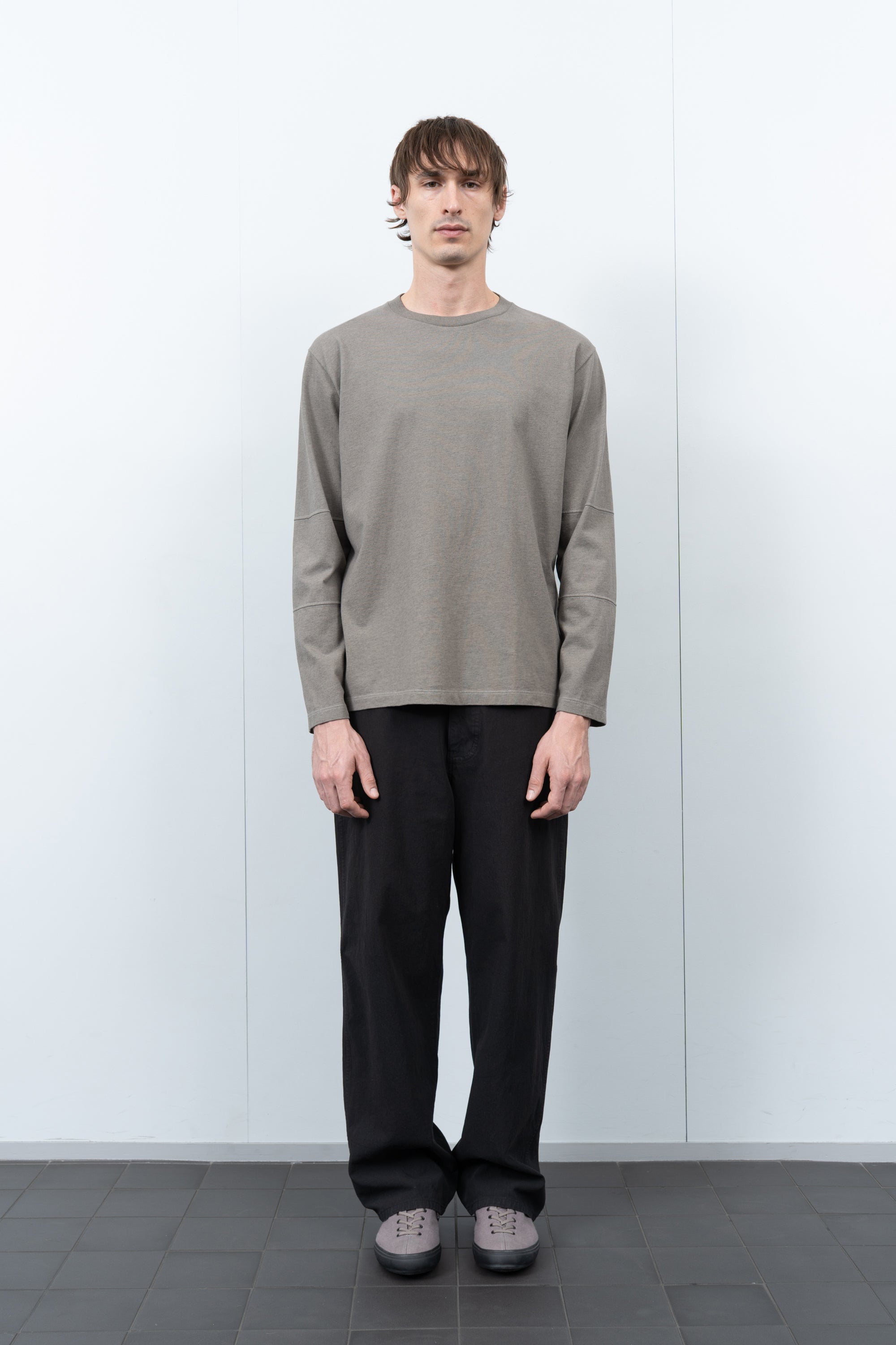 TRI-PANEL L/S T-SHIRT - ANVIL MELANGE