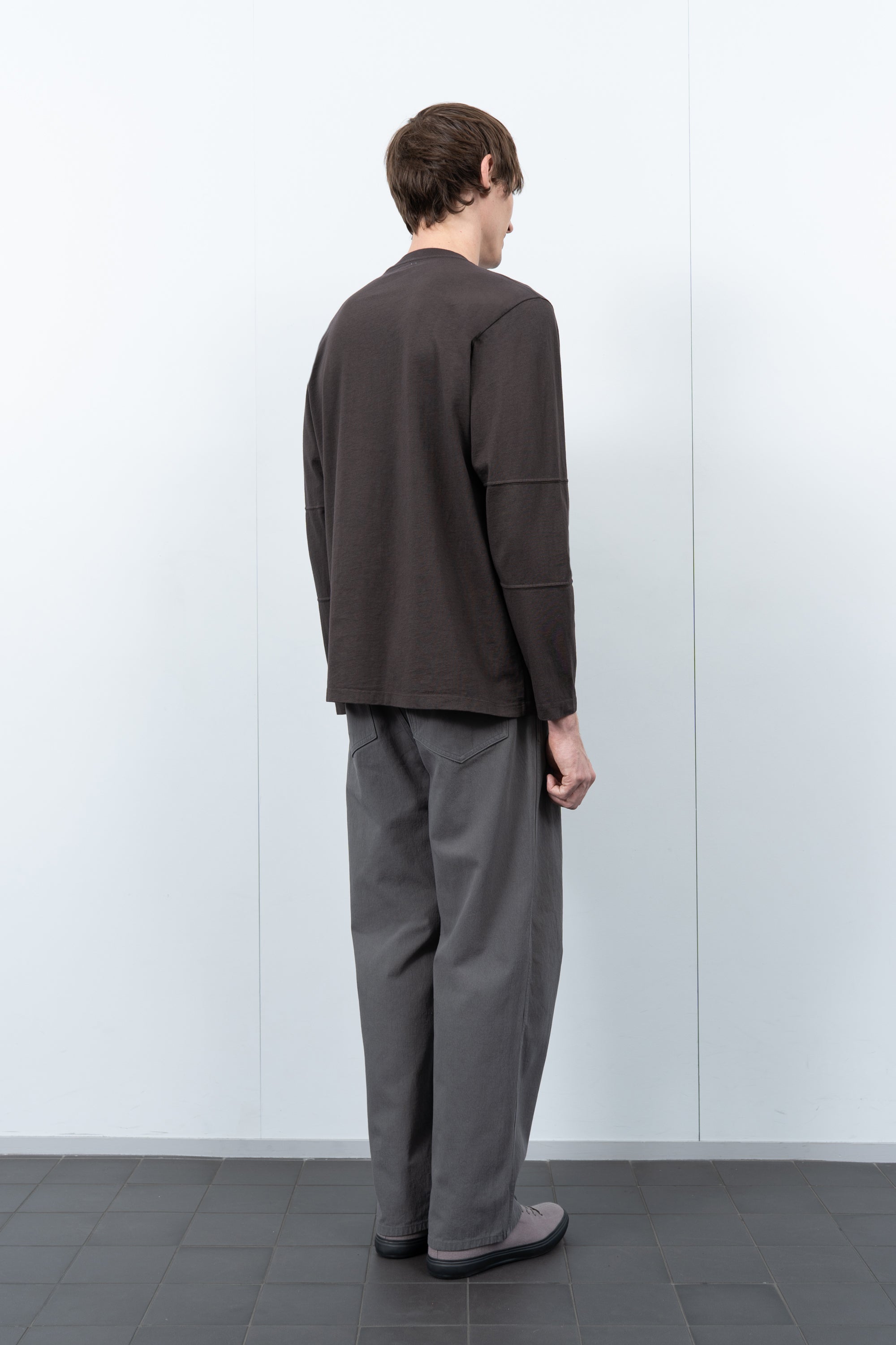 TRI-PANEL L/S T-SHIRT - BLACK MUSHROOM