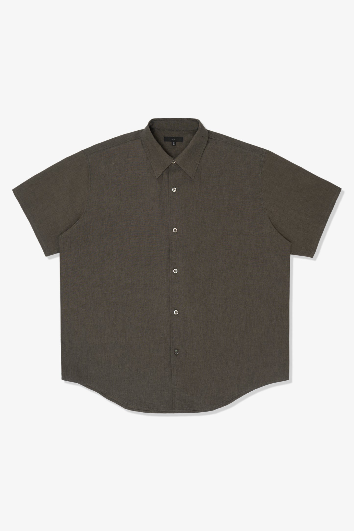 LYNN POPLIN S/S SHIRT - BROWN PEARL