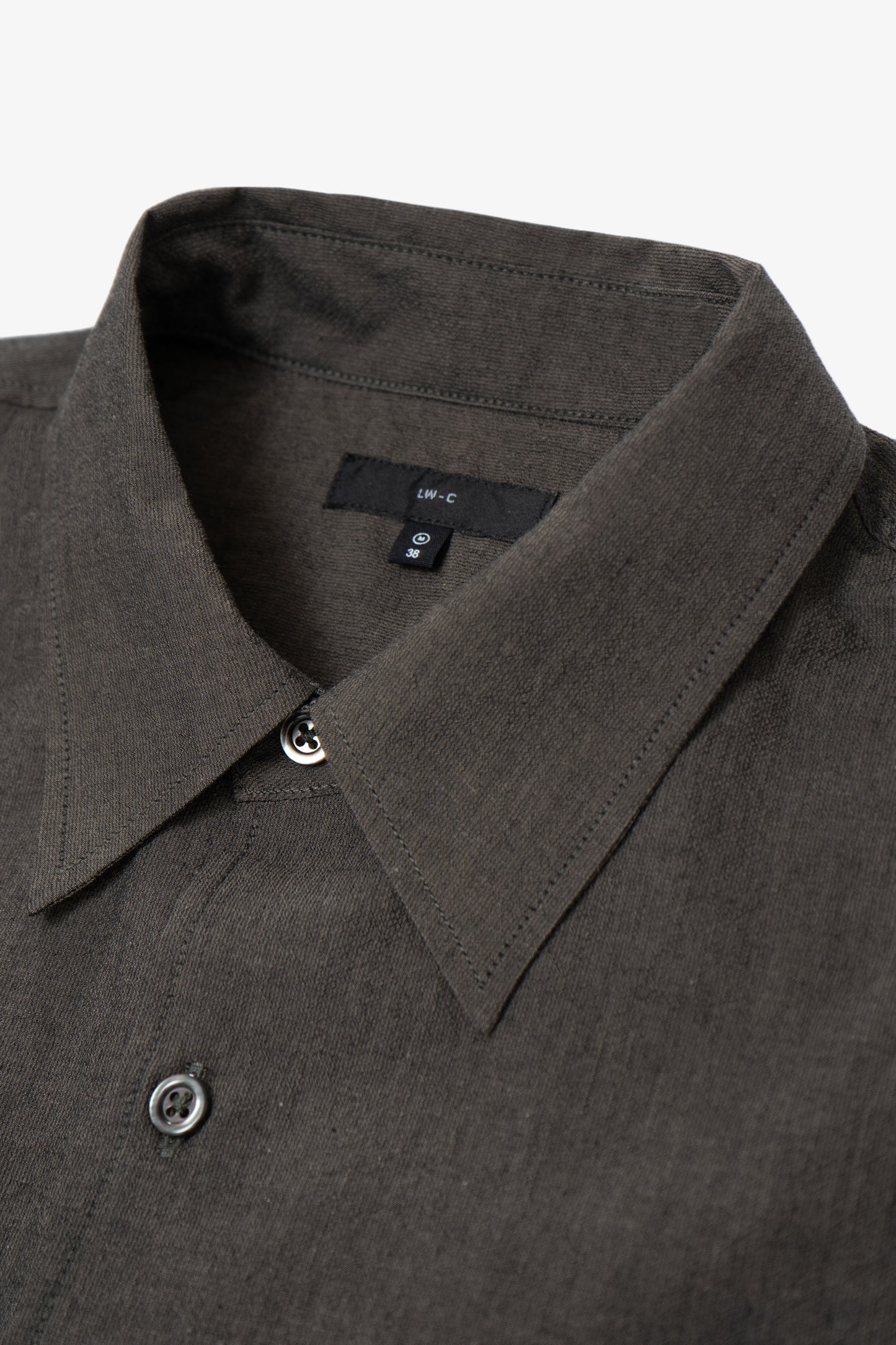 LYNN POPLIN S/S SHIRT - BROWN PEARL