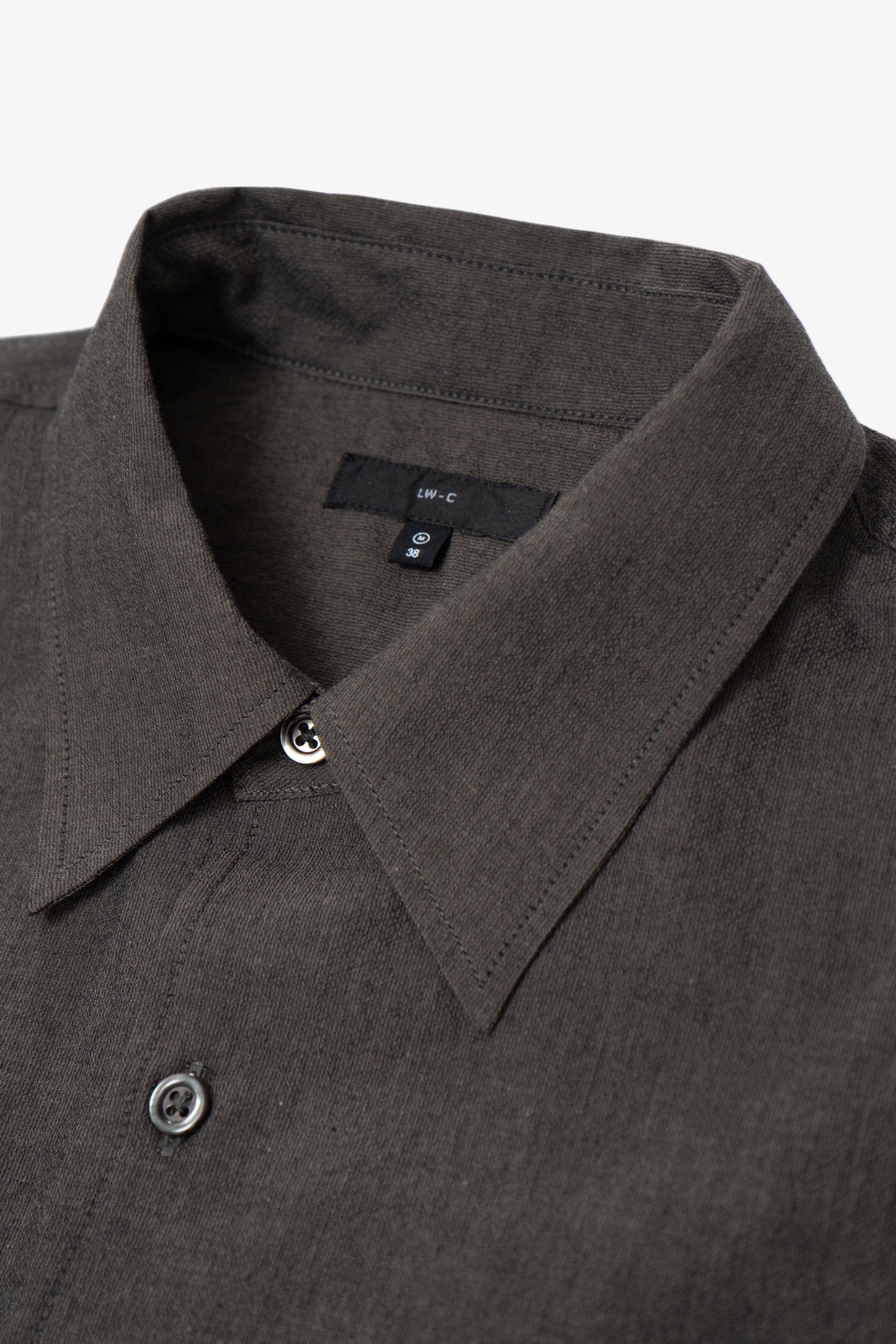 LYNN POPLIN S/S SHIRT - BROWN PEARL