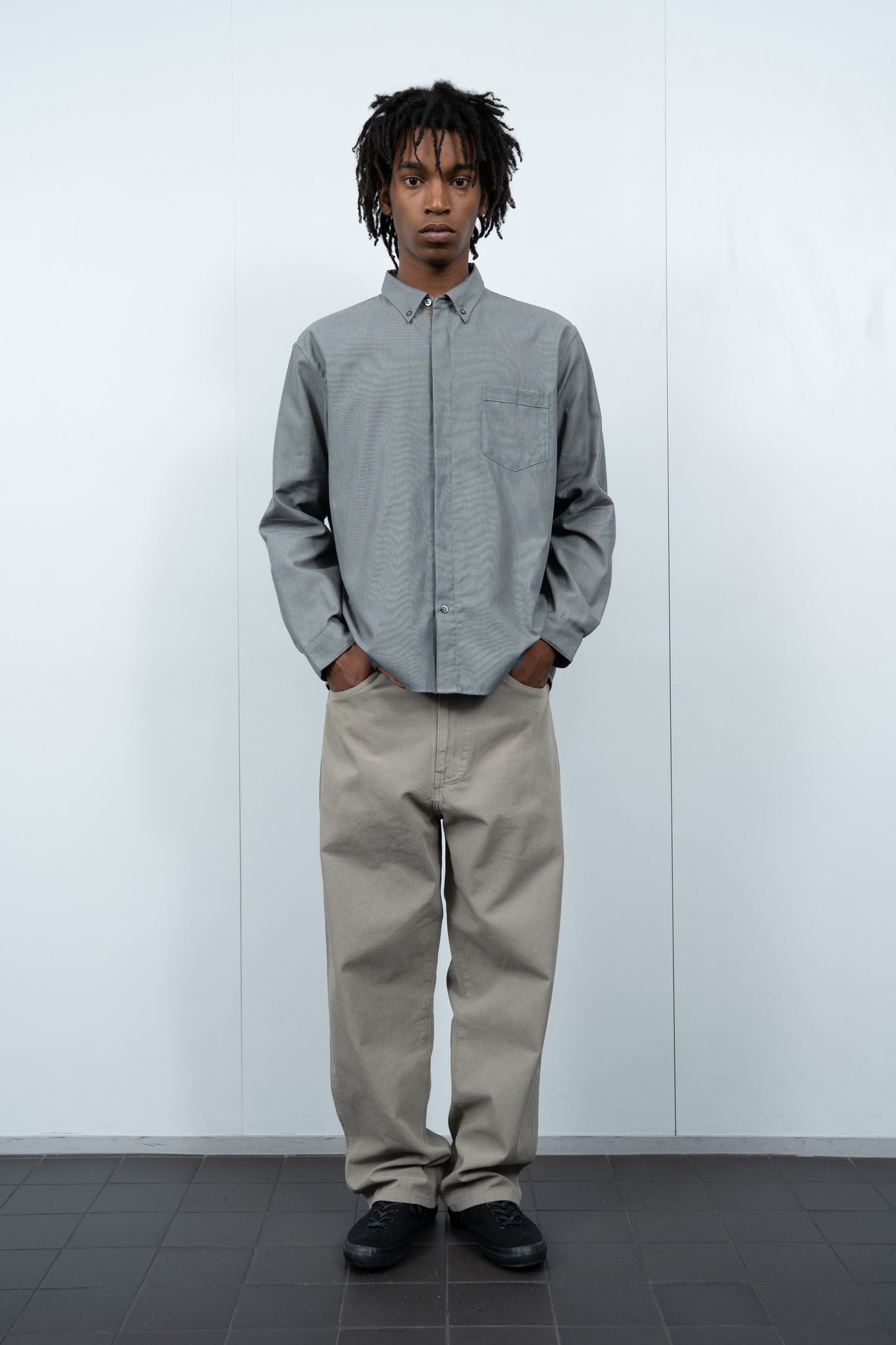 COVER BUTTON DOWN - GREY