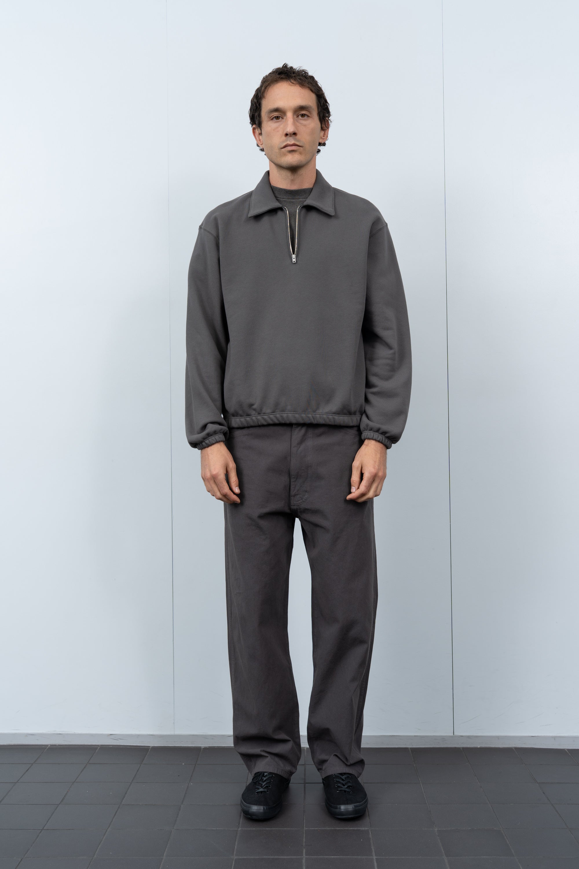 TOPPER 1/4 ZIP - PEWTER