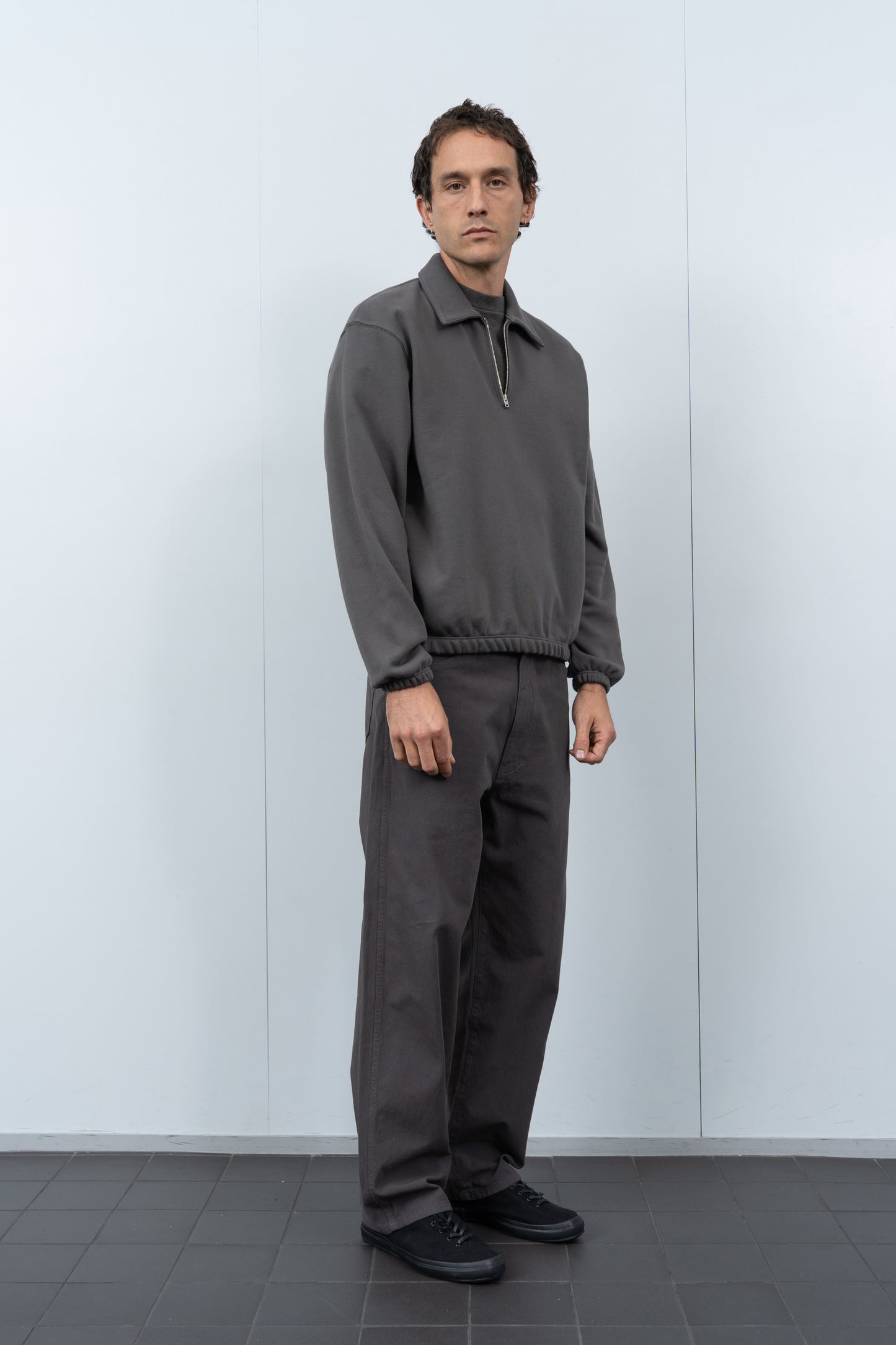 TOPPER 1/4 ZIP - PEWTER