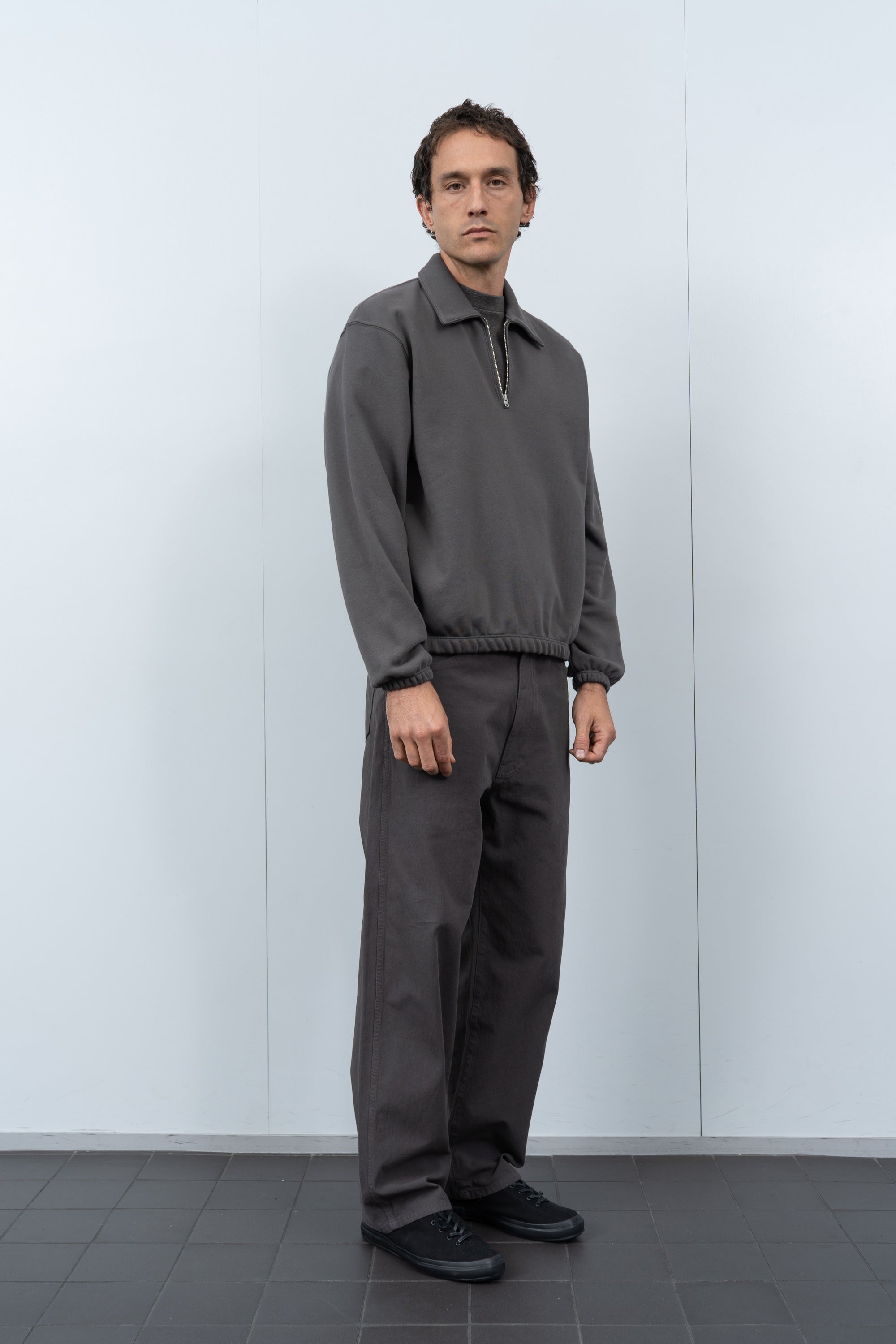 TOPPER 1/4 ZIP - PEWTER