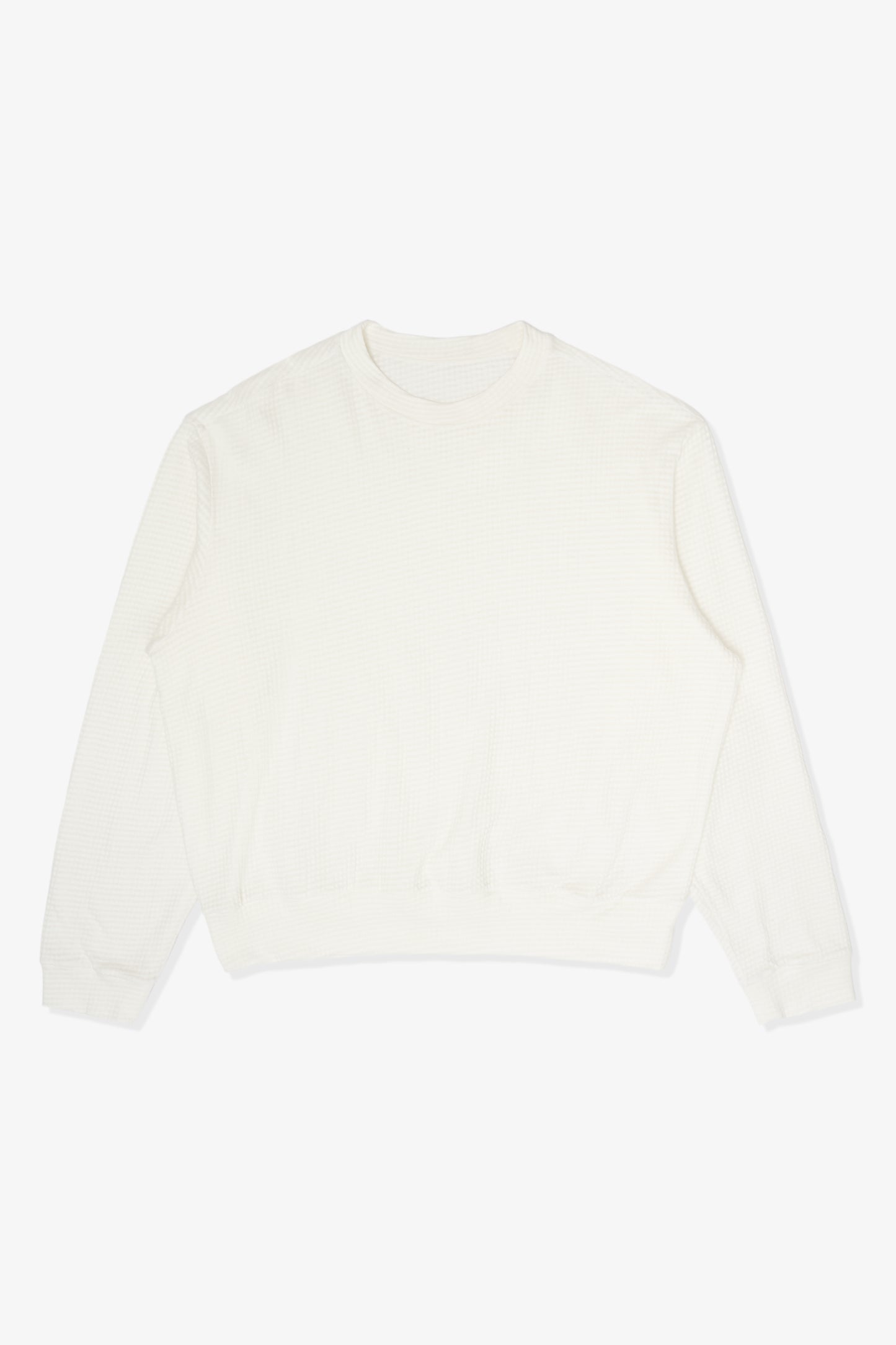 2-PLY GAUZE CREWNECK - WHITE