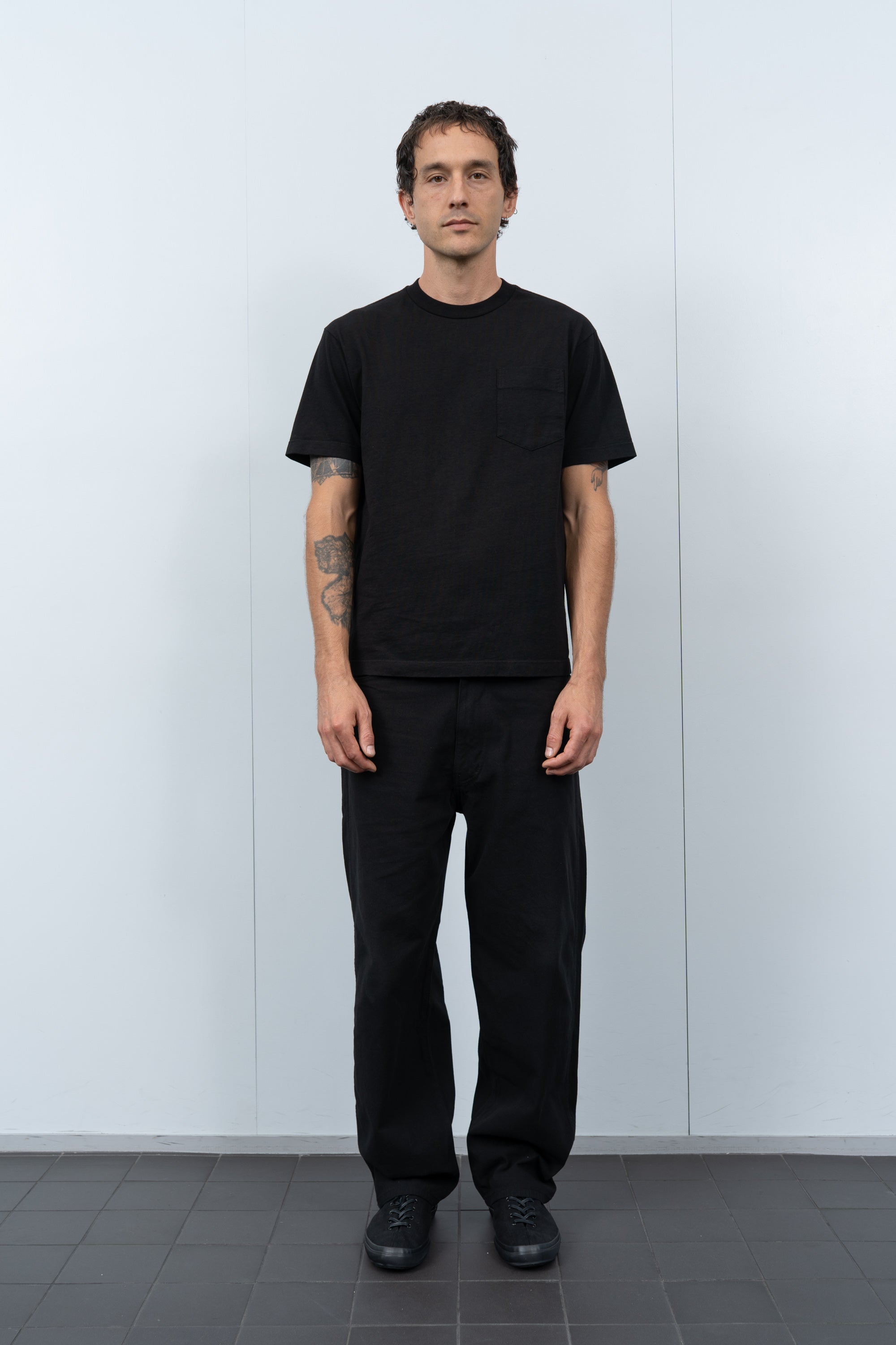MUNICIPAL POCKET T-SHIRT - BLACK