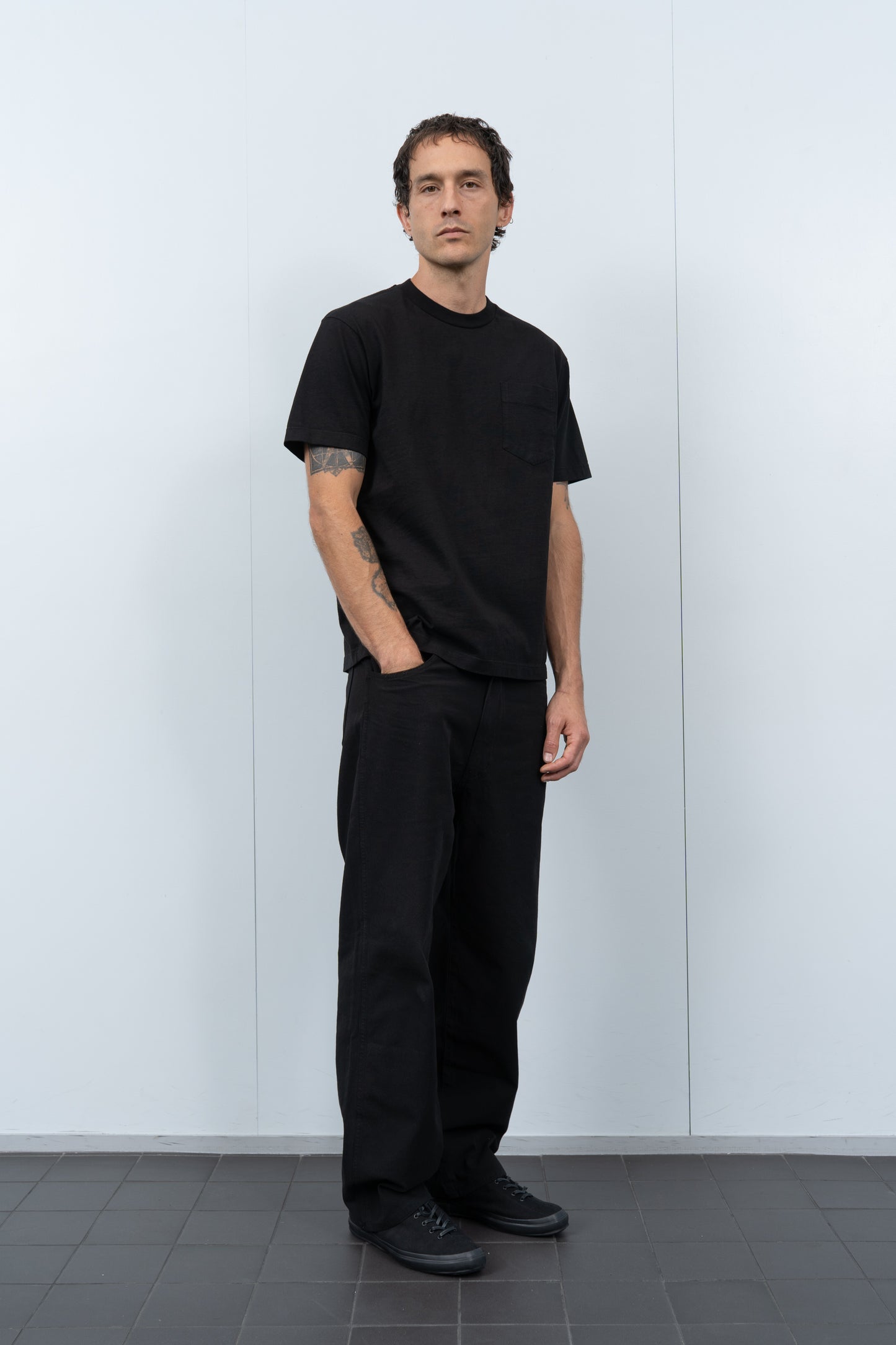 MUNICIPAL POCKET T-SHIRT - BLACK