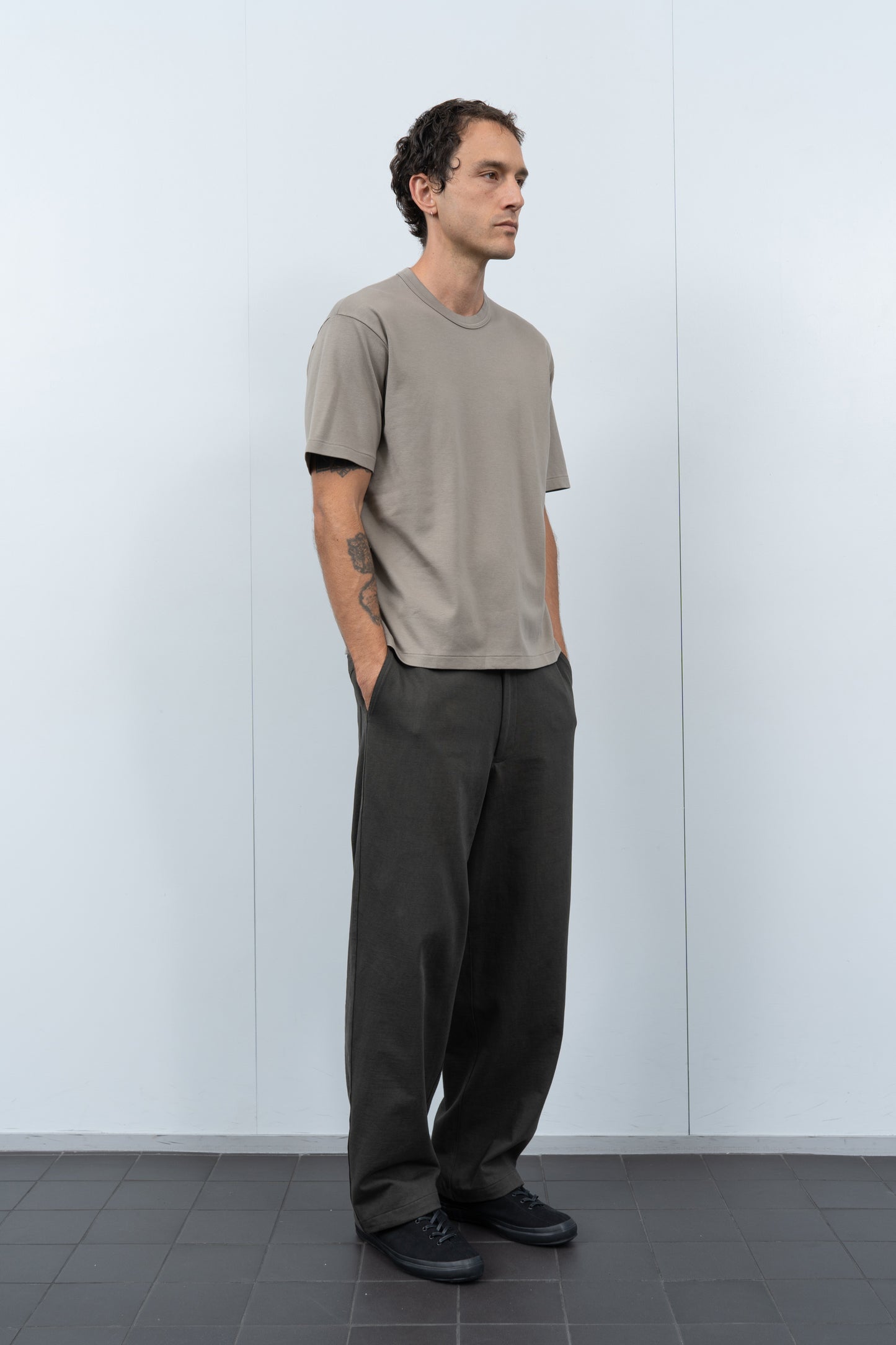 PIMA LOCK T-SHIRT - ANVIL GREY