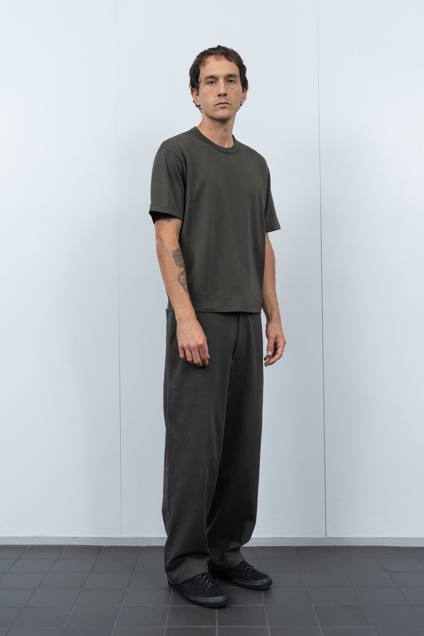 PIMA LOCK T-SHIRT - GRANITE