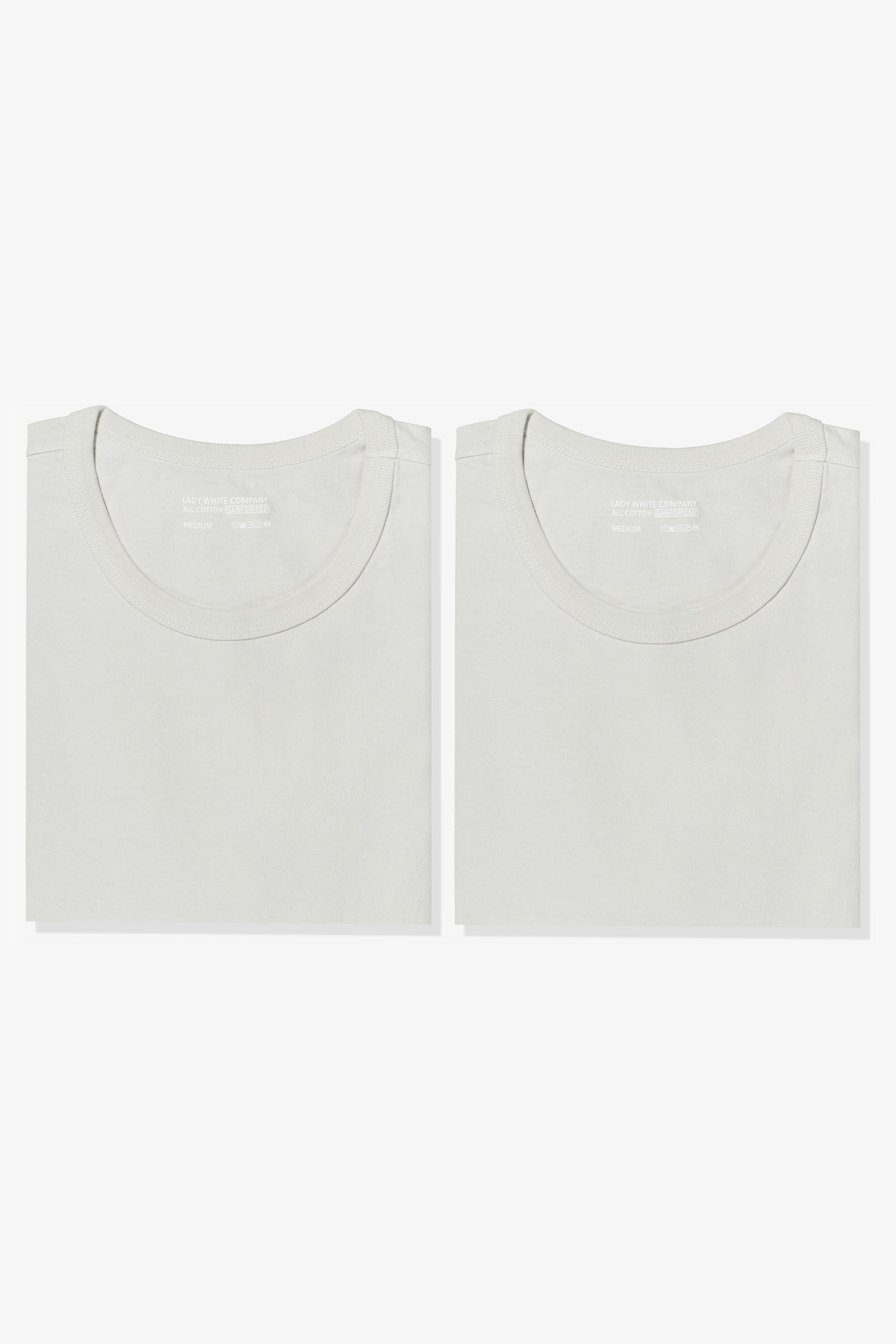 Two LW101 Our T-shirts side by side