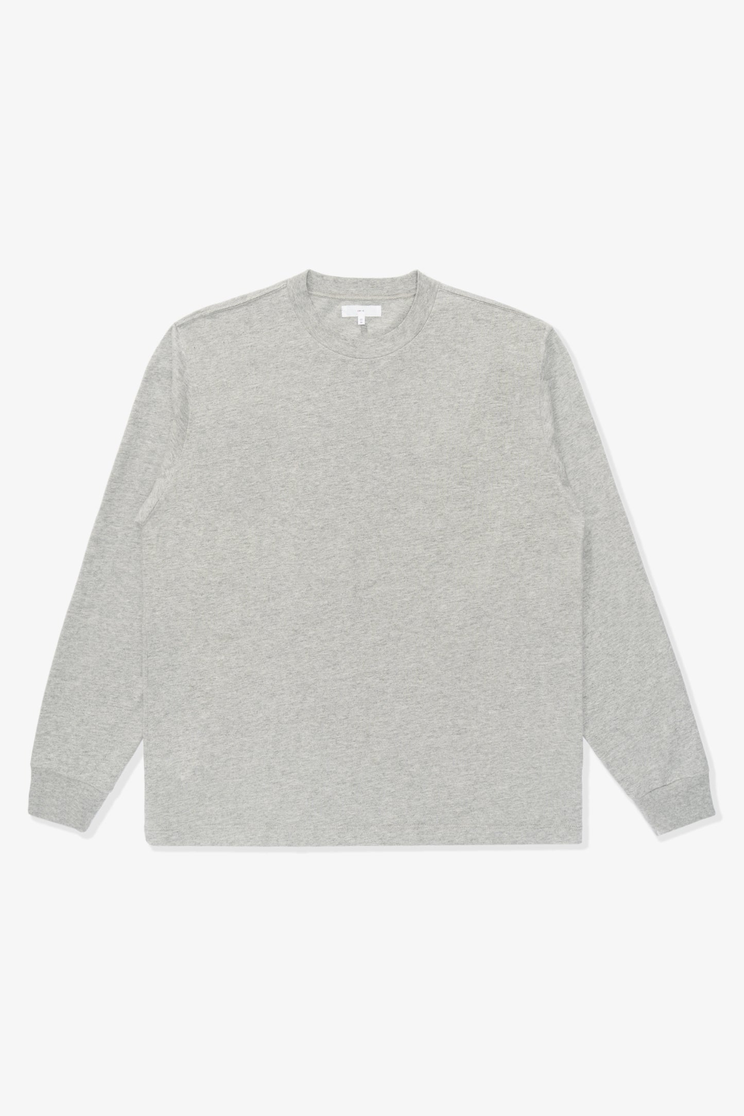 Full-length lay-flat photo of LW102LS LS Municipal Pocket T-shirt in heather gray