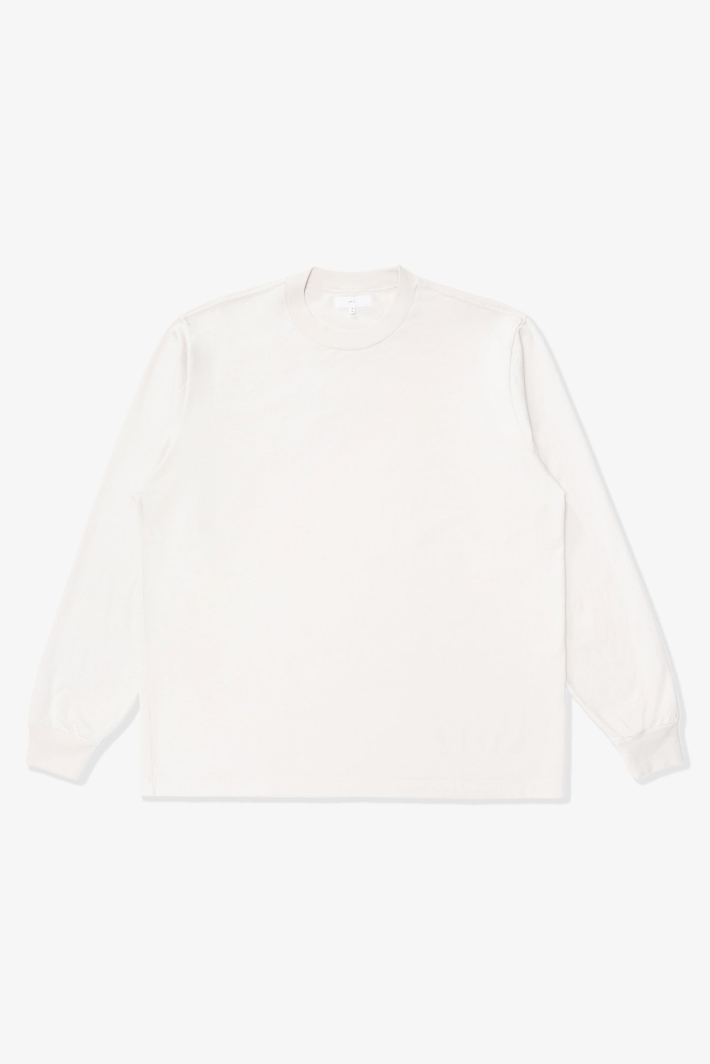 Full-length lay-flat photo of LW102LS LS Municipal Pocket T-shirt in Off White