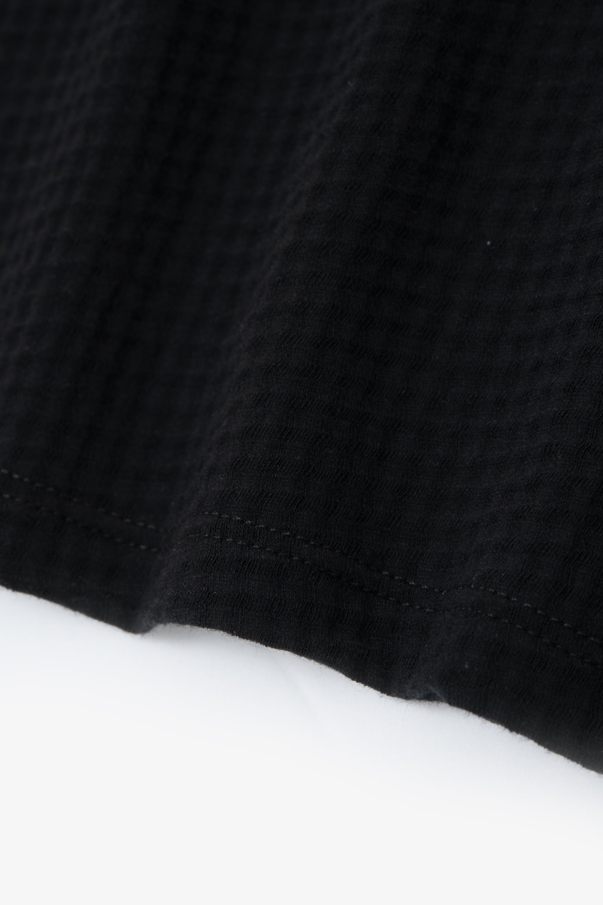 SHEER GAUZE SLEEVELESS T-SHIRT - BLACK