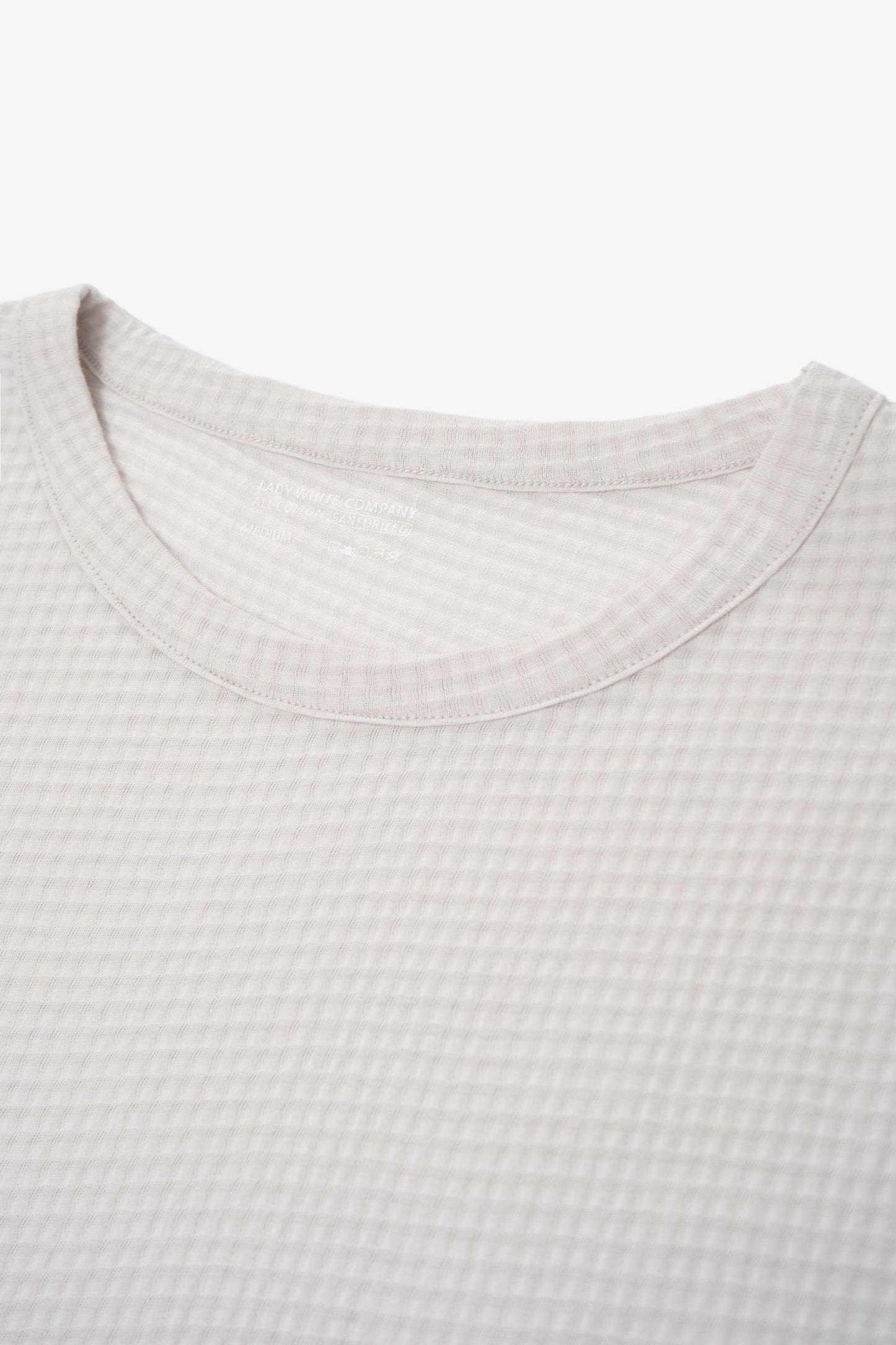SHEER GAUZE SLEEVELESS T-SHIRT - SOLAR GREY