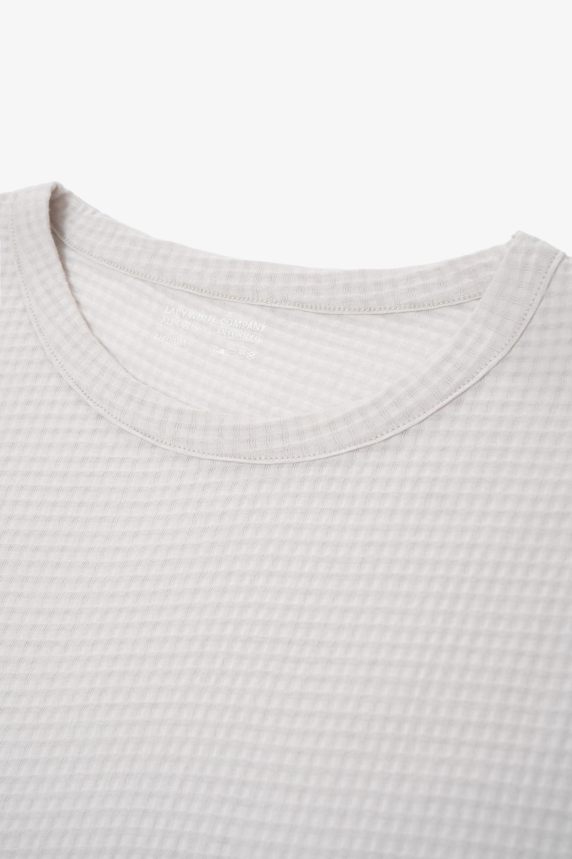 SHEER GAUZE SLEEVELESS T-SHIRT - SOLAR GREY