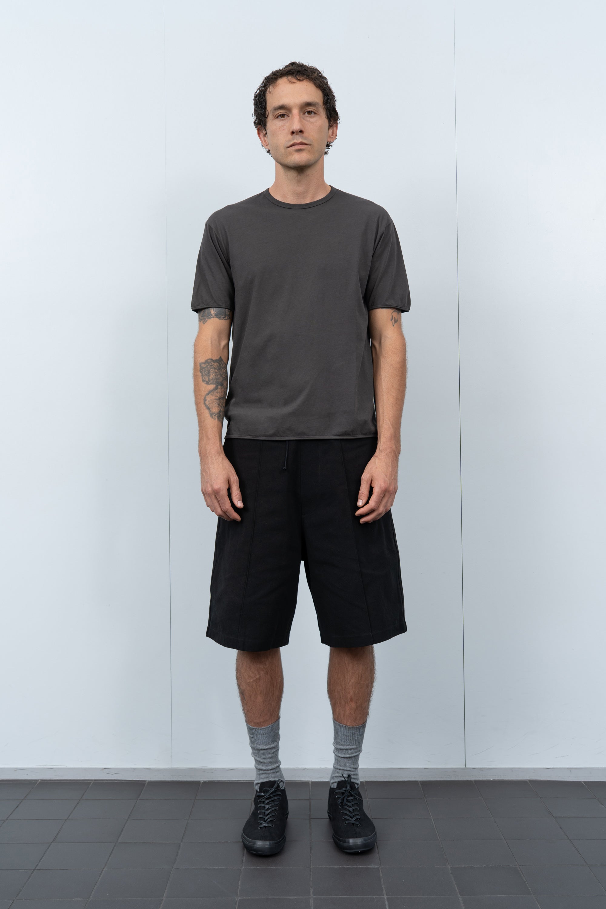 BINDED DRY-LITE T-SHIRT - FLINT