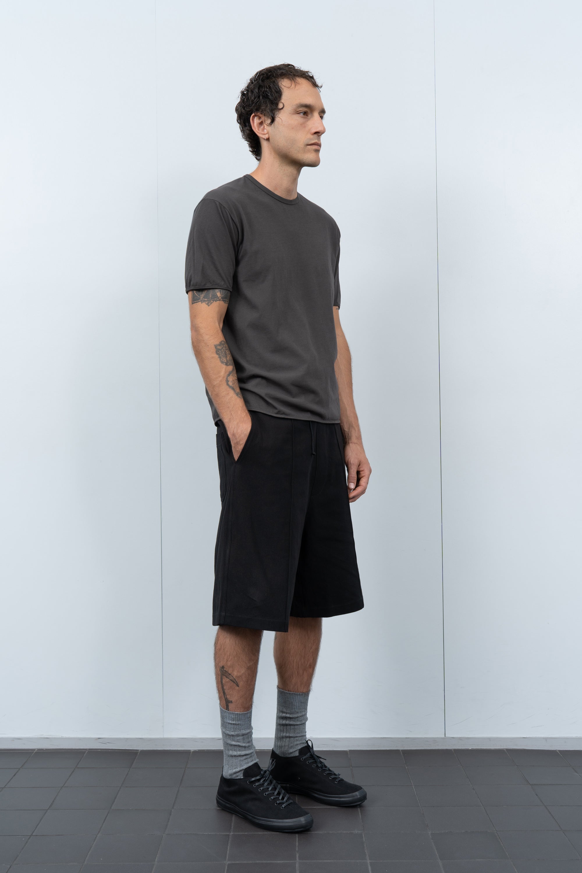 BINDED DRY-LITE T-SHIRT - FLINT